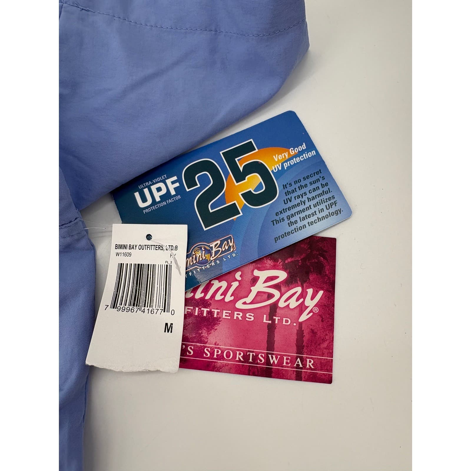 Bimini Bay Outfitters W11609 Fishing Shirt UPF 25 Short Sleeve M Blue Womens - Thumbnail 3