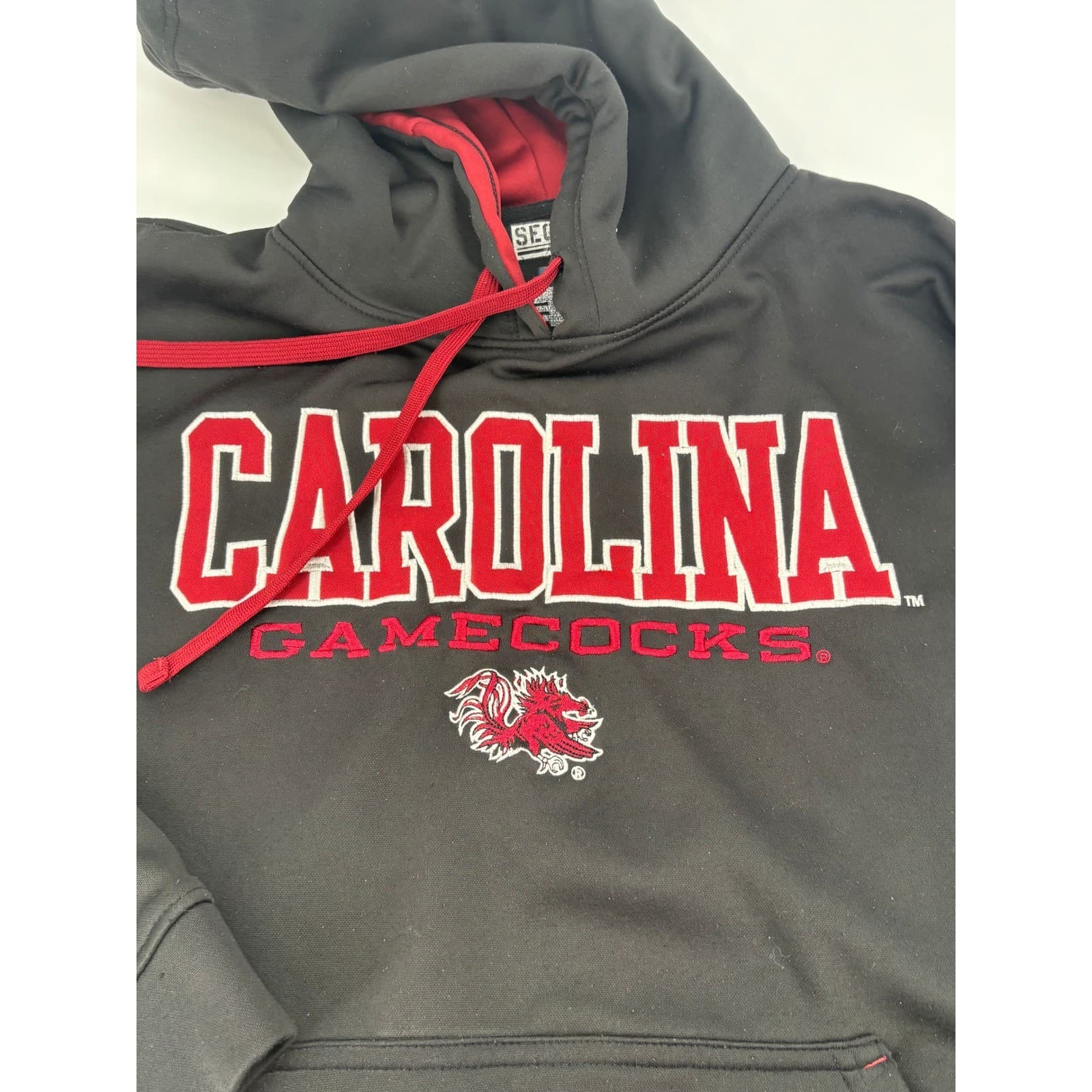 Majestic Section 101 SC Gamecocks Hoodie NCAA Fleece Large Black Mens - Thumbnail 3