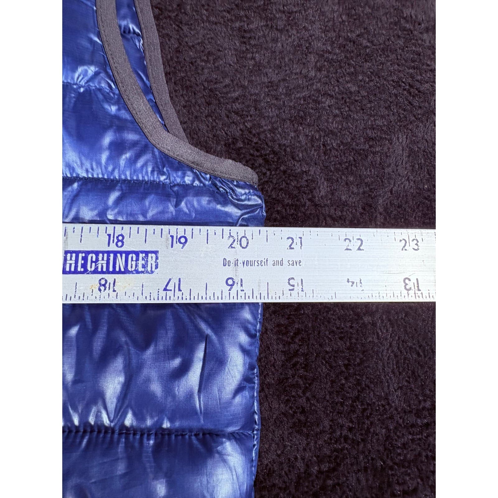 American Eagle Outfitters Mens Puffer Vest Full Zip Blue Small S - Thumbnail 3