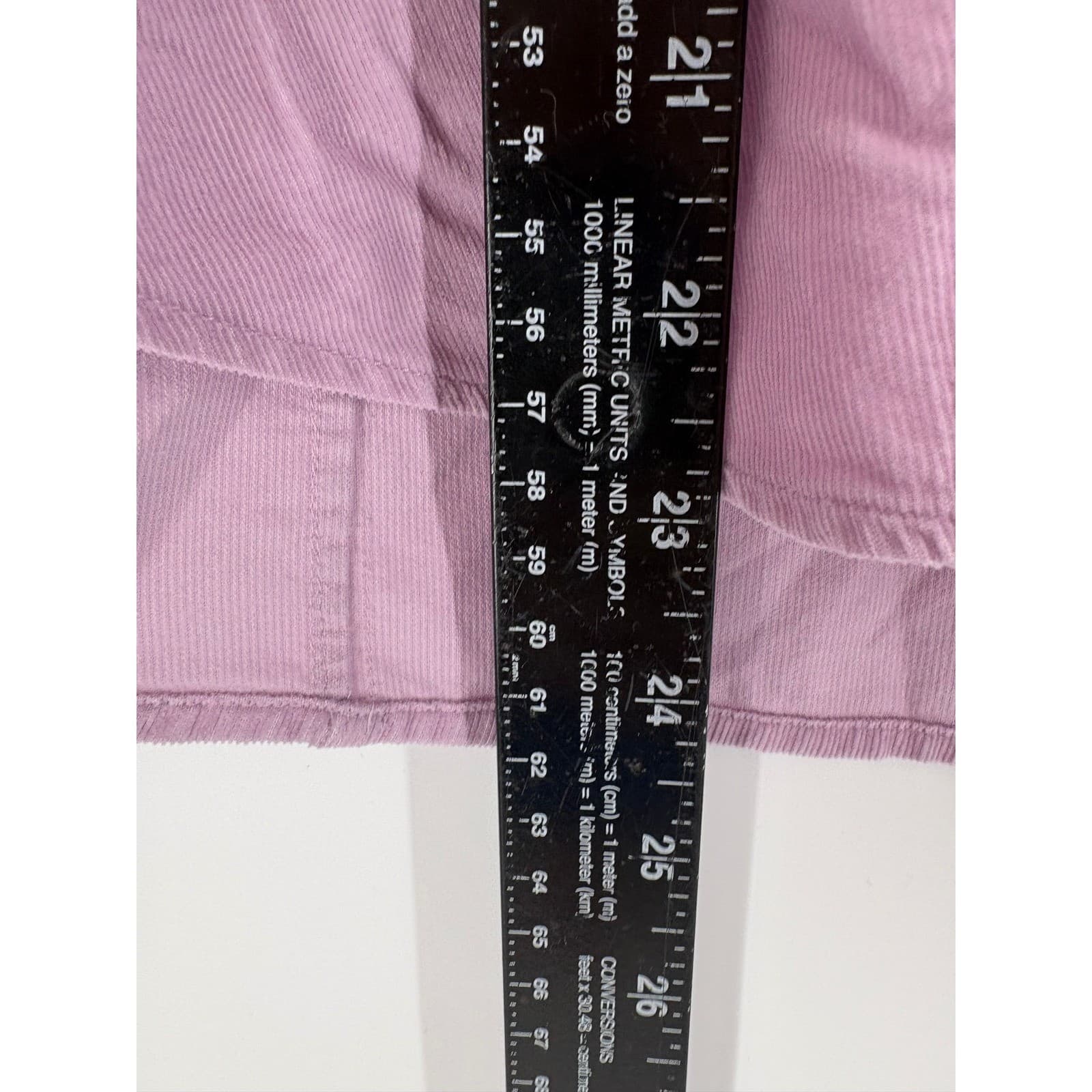 Talbots Women's Lavender Corduroy Button-Down Shirt Petite L Long Sleeve Pockets - Thumbnail 2