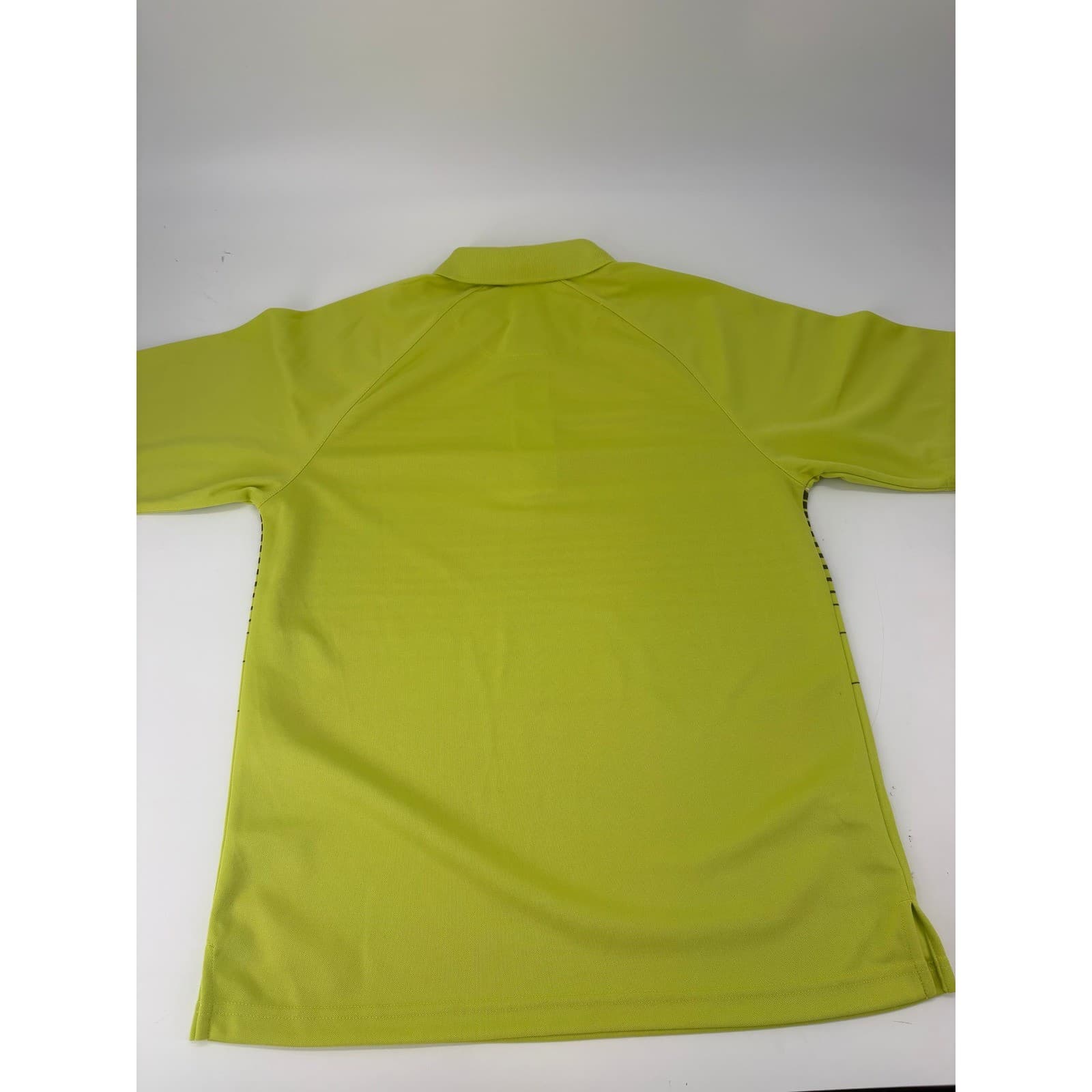 PGA Tour Striped Performance Golf Polo Shirt Small Lime Green Mens - Thumbnail 8