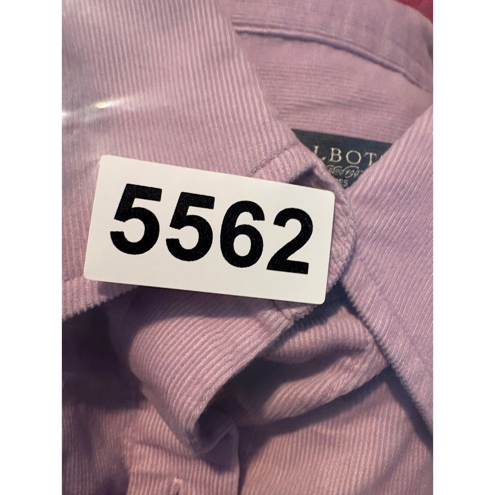 Talbots Women's Lavender Corduroy Button-Down Shirt Petite L Long Sleeve Pockets - Thumbnail 7
