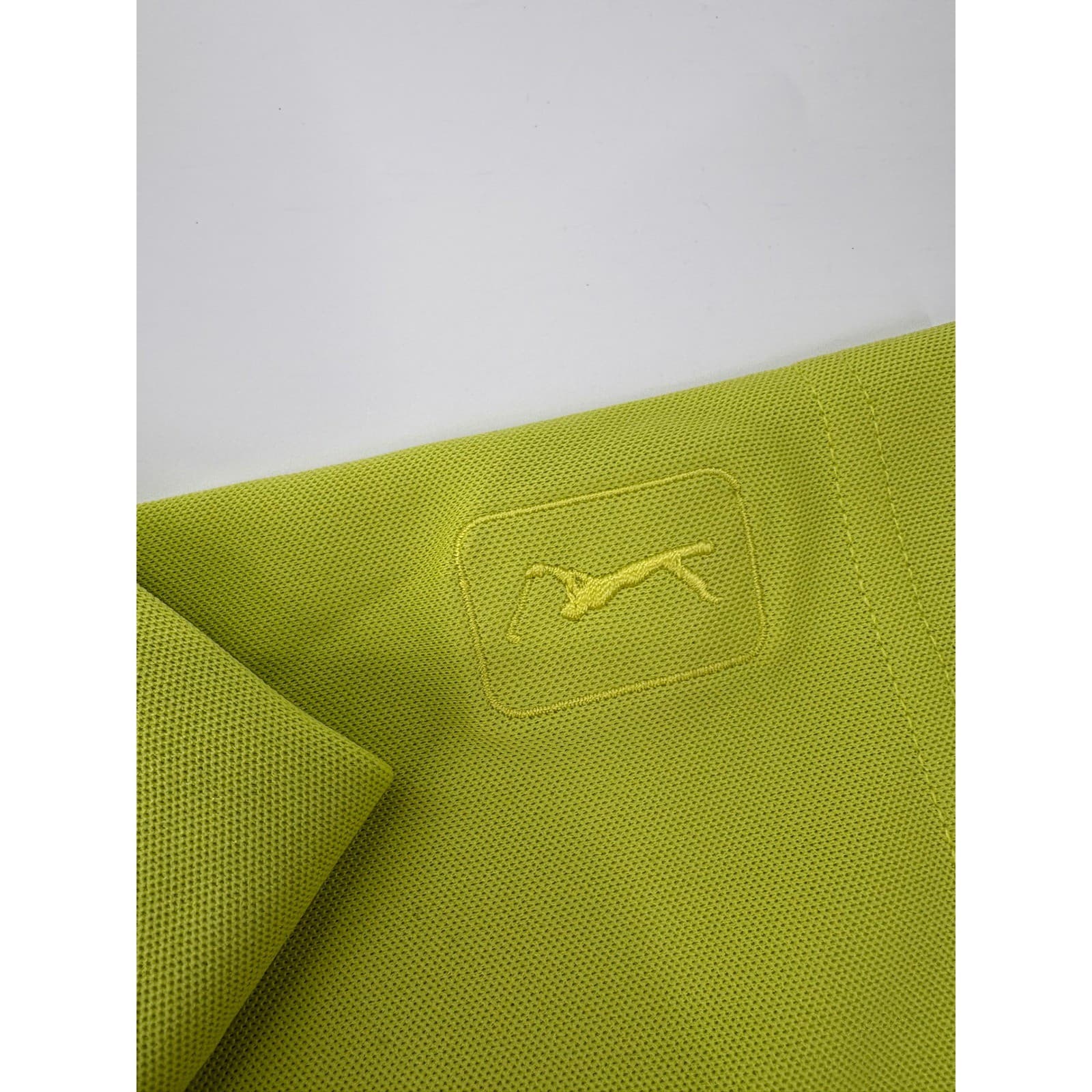PGA Tour Striped Performance Golf Polo Shirt Small Lime Green Mens - Thumbnail 5