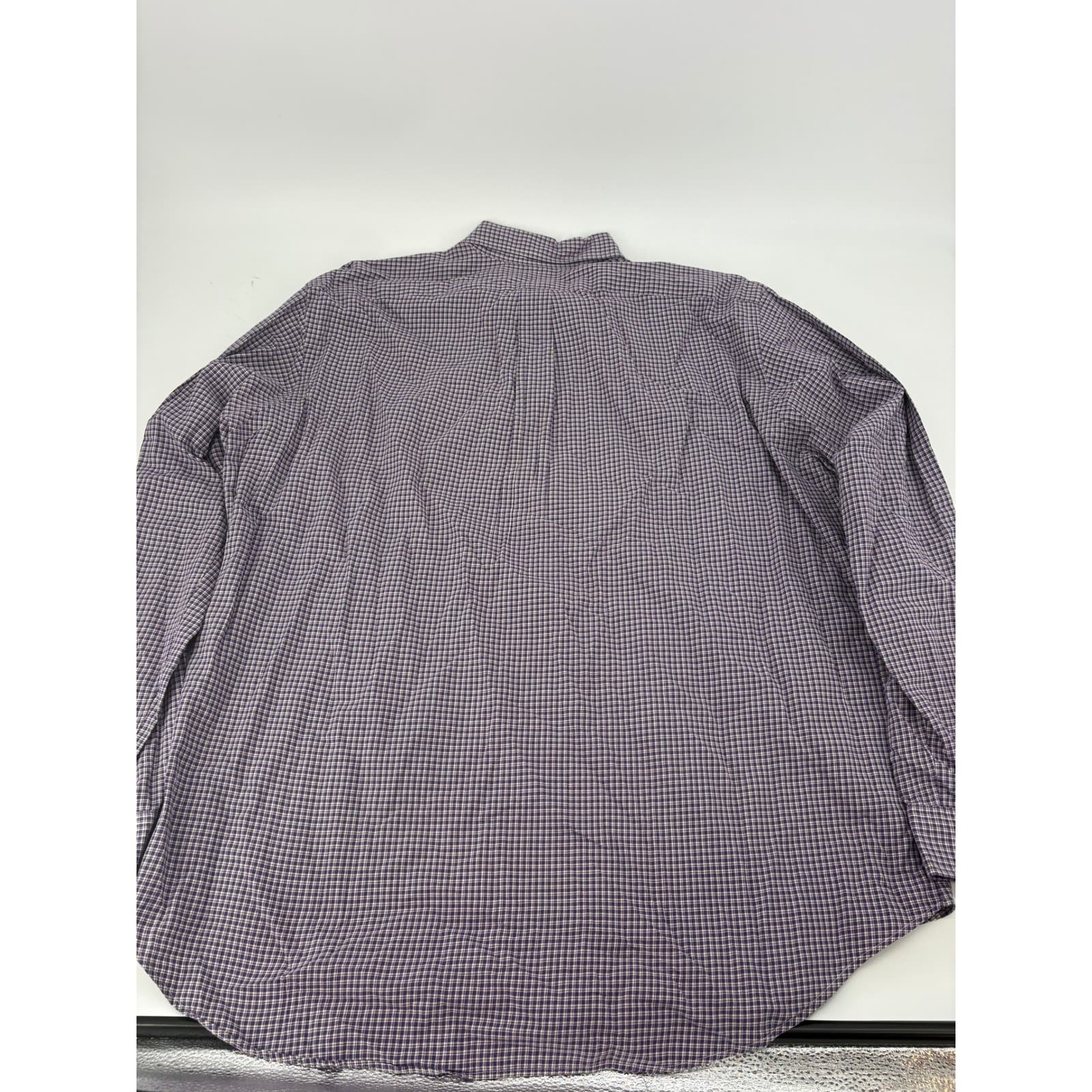 Ralph Lauren Classic Fit Button Down Shirt Check XXL Purple Mens - Thumbnail 6