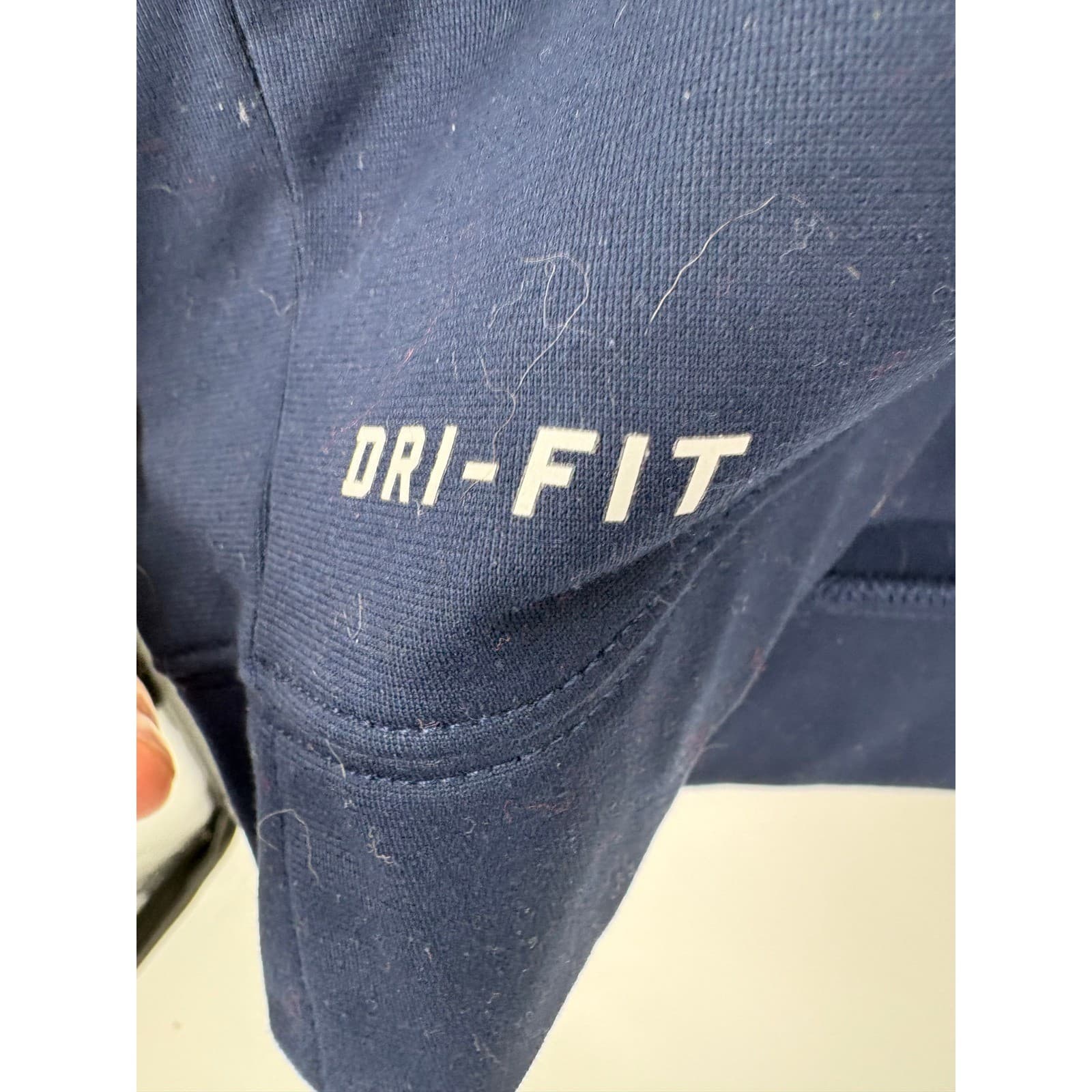 Nike Dri-FIT Mens Navy Blue Beach Ball Classic 1/4 Zip Pullover Shirt - Thumbnail 5