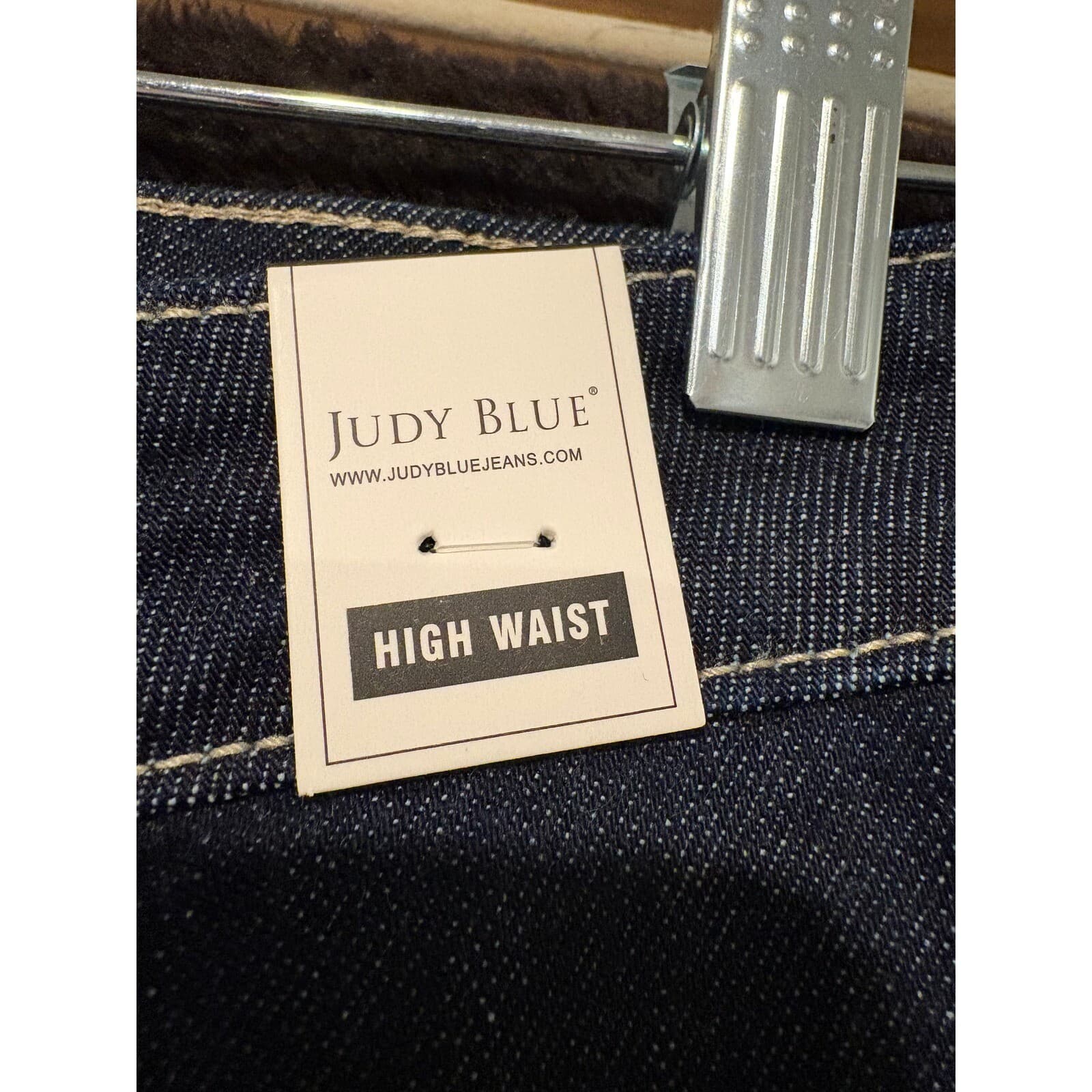 Judy Blue Jeans Womens 27 Mom Jeans Dark Wash High Waist Straight Leg 27 - Thumbnail 3