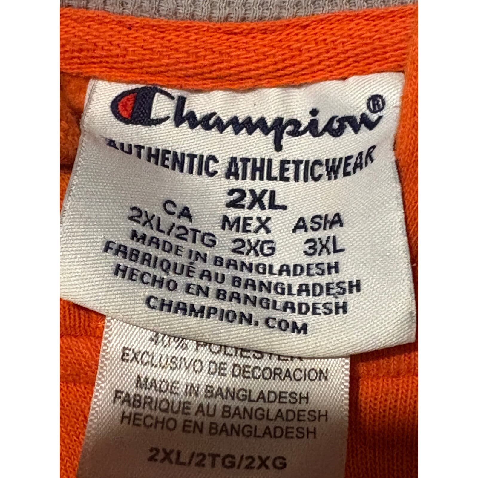 Champion Clemson Tigers Hoodie Pullover NCAA College Graphic 2XL - Thumbnail 2