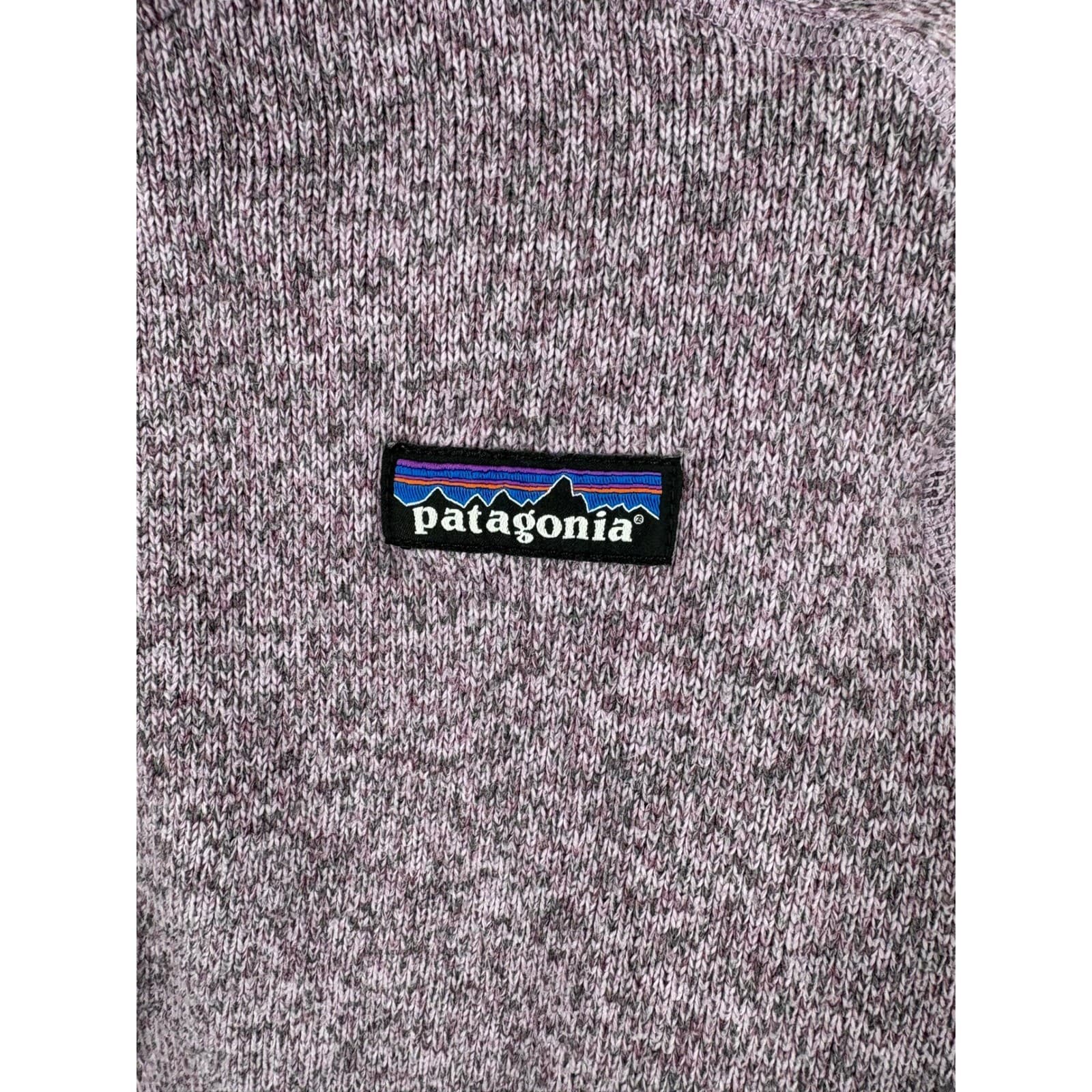 Patagonia Better Sweater 1/4 Zip Women's Small Purple Heather Fleece Jacket * - Thumbnail 2
