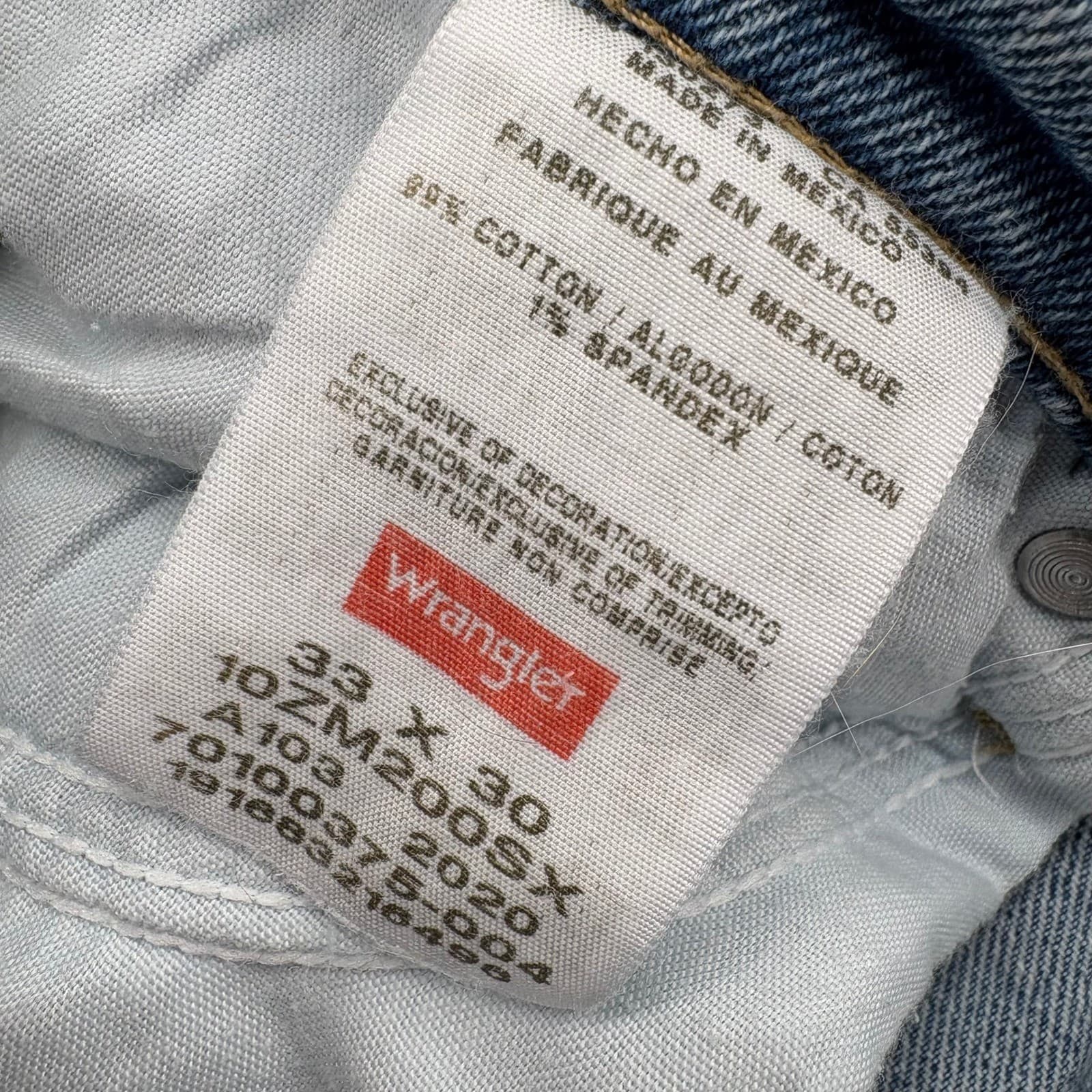 Wrangler Jeans 33x30 Authentics Bundle Blue Light Wash Denim Stretch 10ZM200 - Thumbnail 4