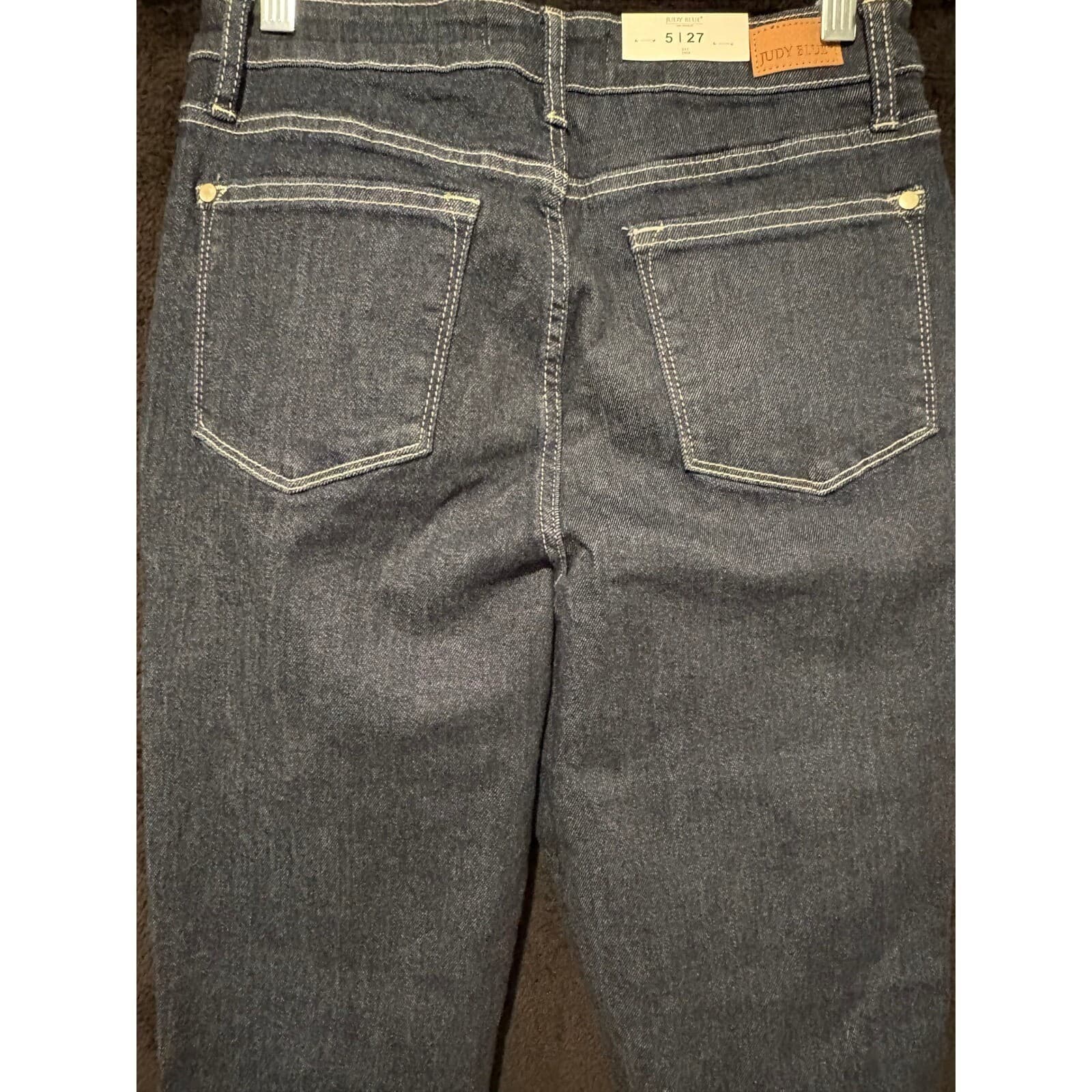 Judy Blue Jeans Womens 27 Mom Jeans Dark Wash High Waist Straight Leg 27 - Thumbnail 9