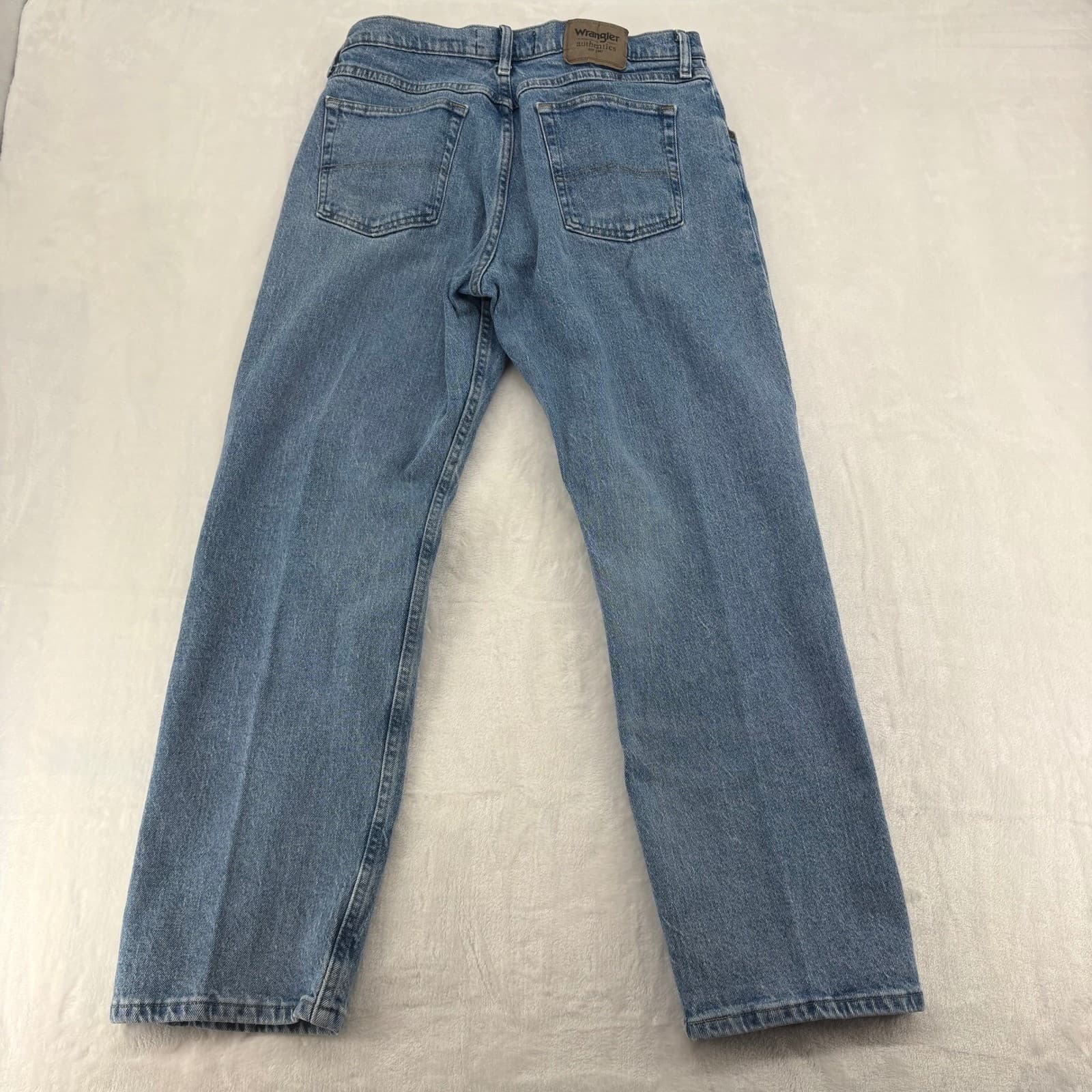 Wrangler Jeans 33x30 Authentics Bundle Blue Light Wash Denim Stretch 10ZM200 - Thumbnail 10