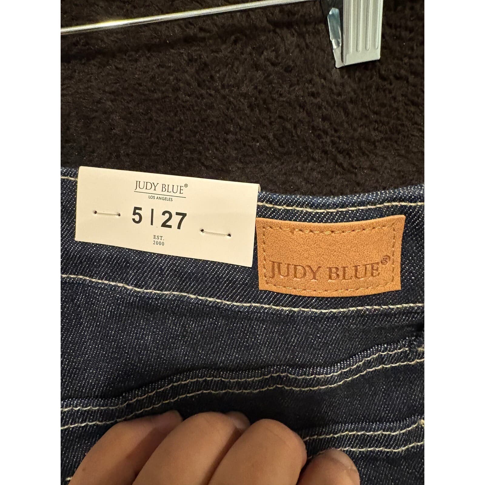 Judy Blue Jeans Womens 27 Mom Jeans Dark Wash High Waist Straight Leg 27 - Thumbnail 10