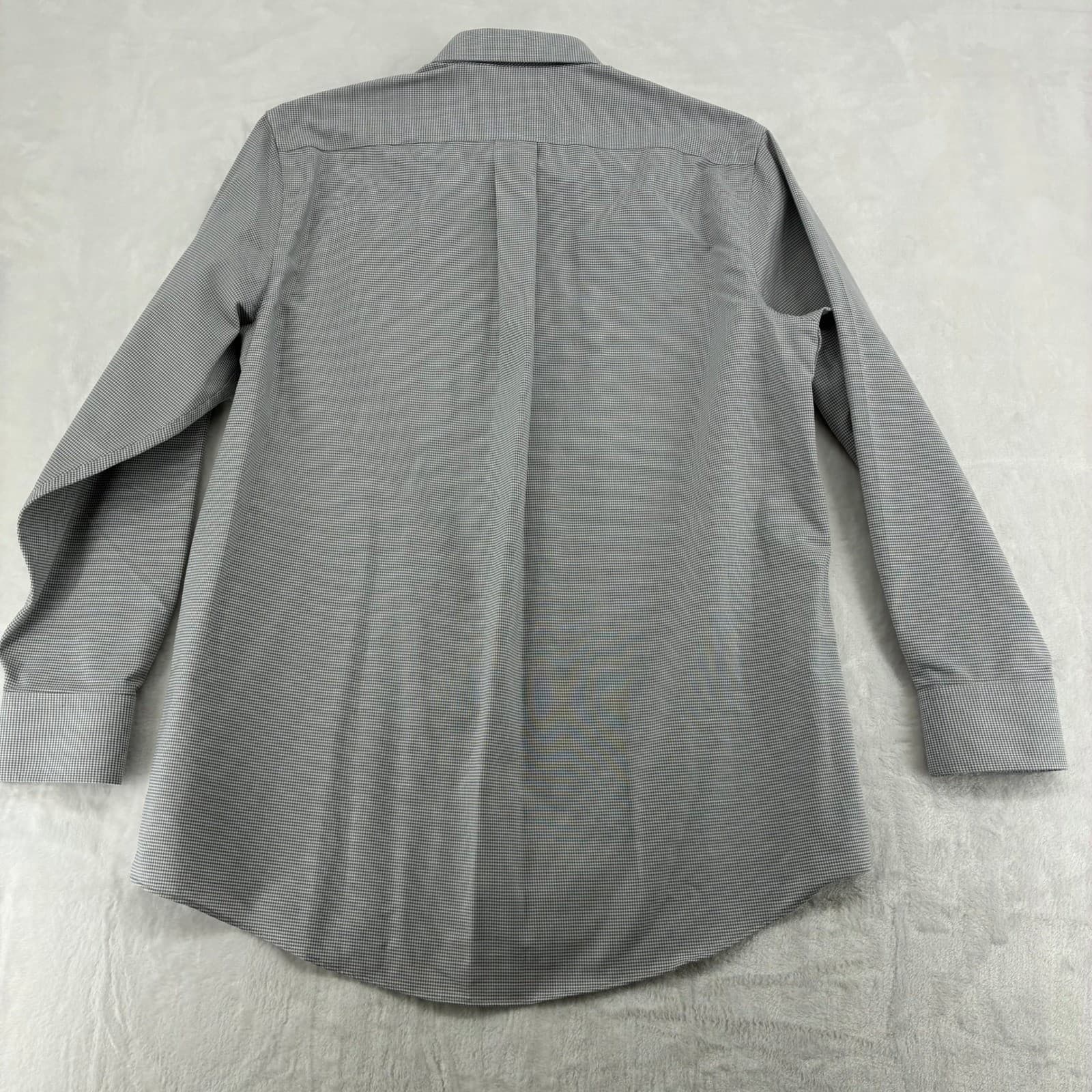 Stafford Button Down Shirt Mens M 15-15.5 Shirt Green Gray Coolmax Lot of 2 - Thumbnail 11