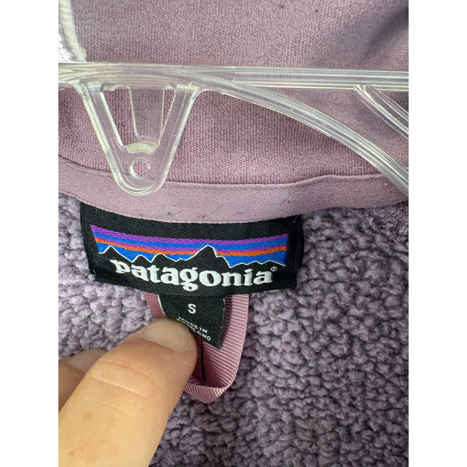 Patagonia Better Sweater 1/4 Zip Women's Small Purple Heather Fleece Jacket * - Thumbnail 3