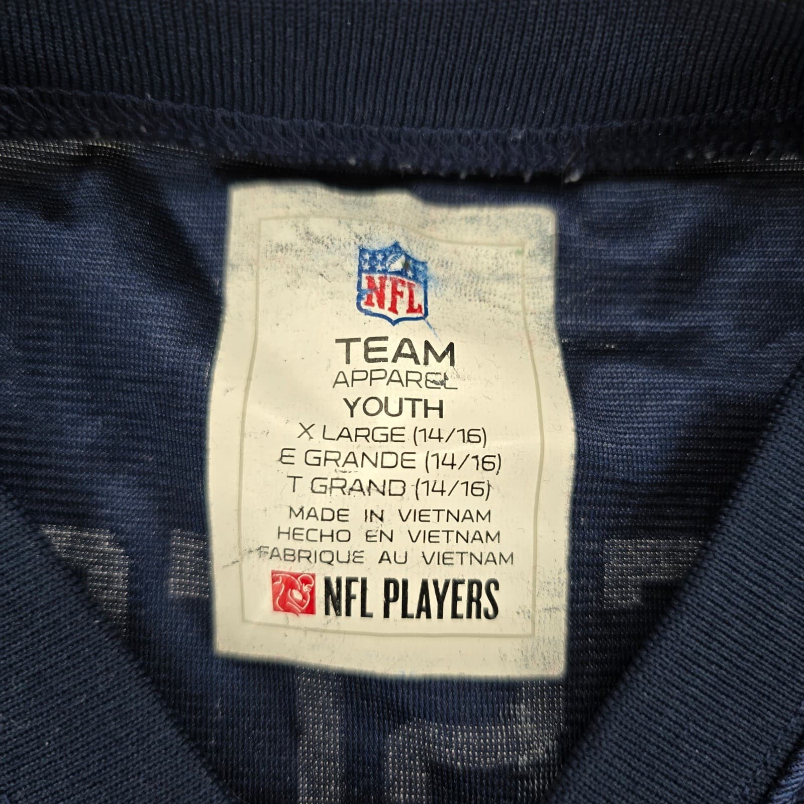 NFL Team Apparel Jersey Youth large Jersey Navy Dak Prescott Dallas Cowboys 4 - Thumbnail 2