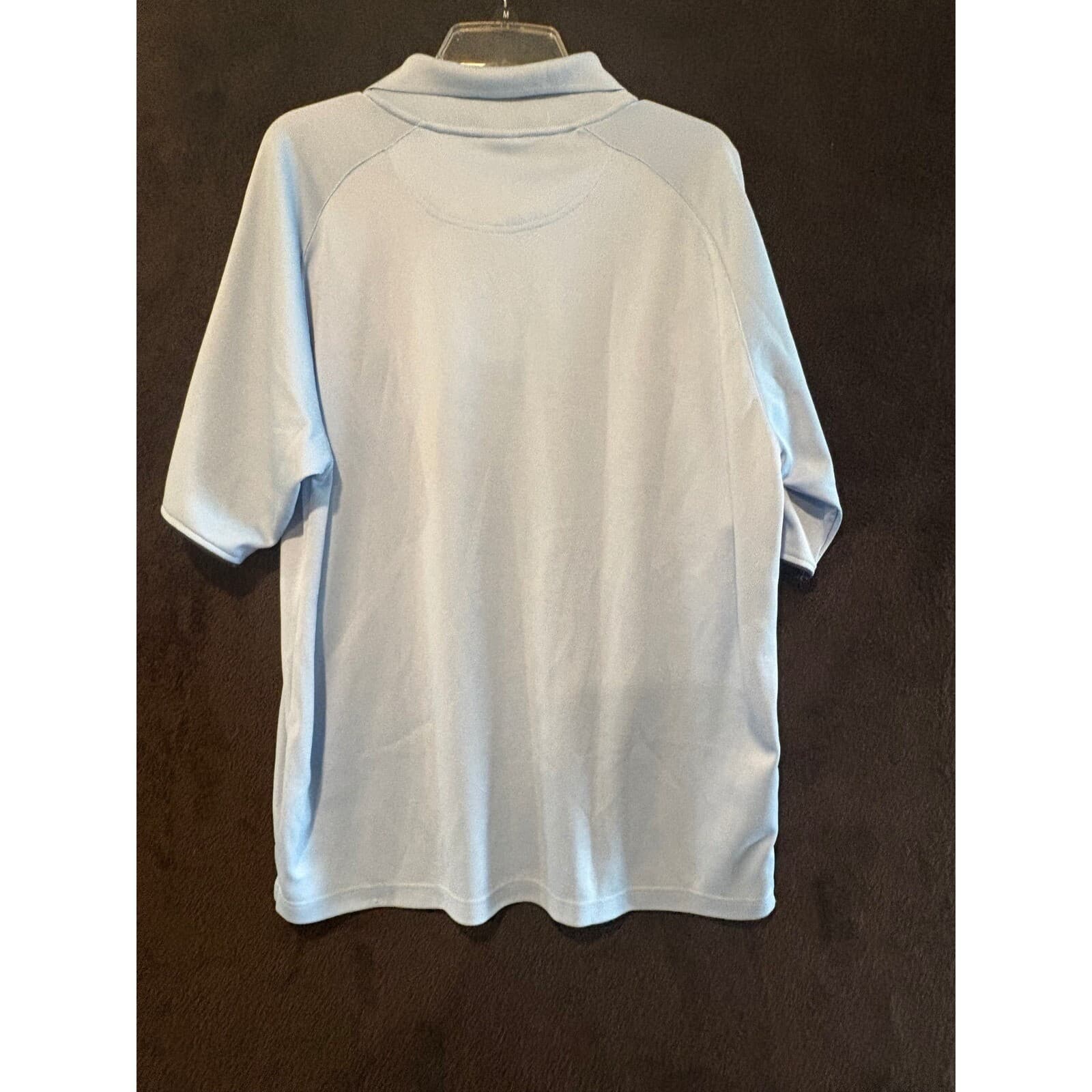 Starter Polo Mens L UNC North Carolina Tar Heels Blue NCAA Athleisure Large - Thumbnail 10