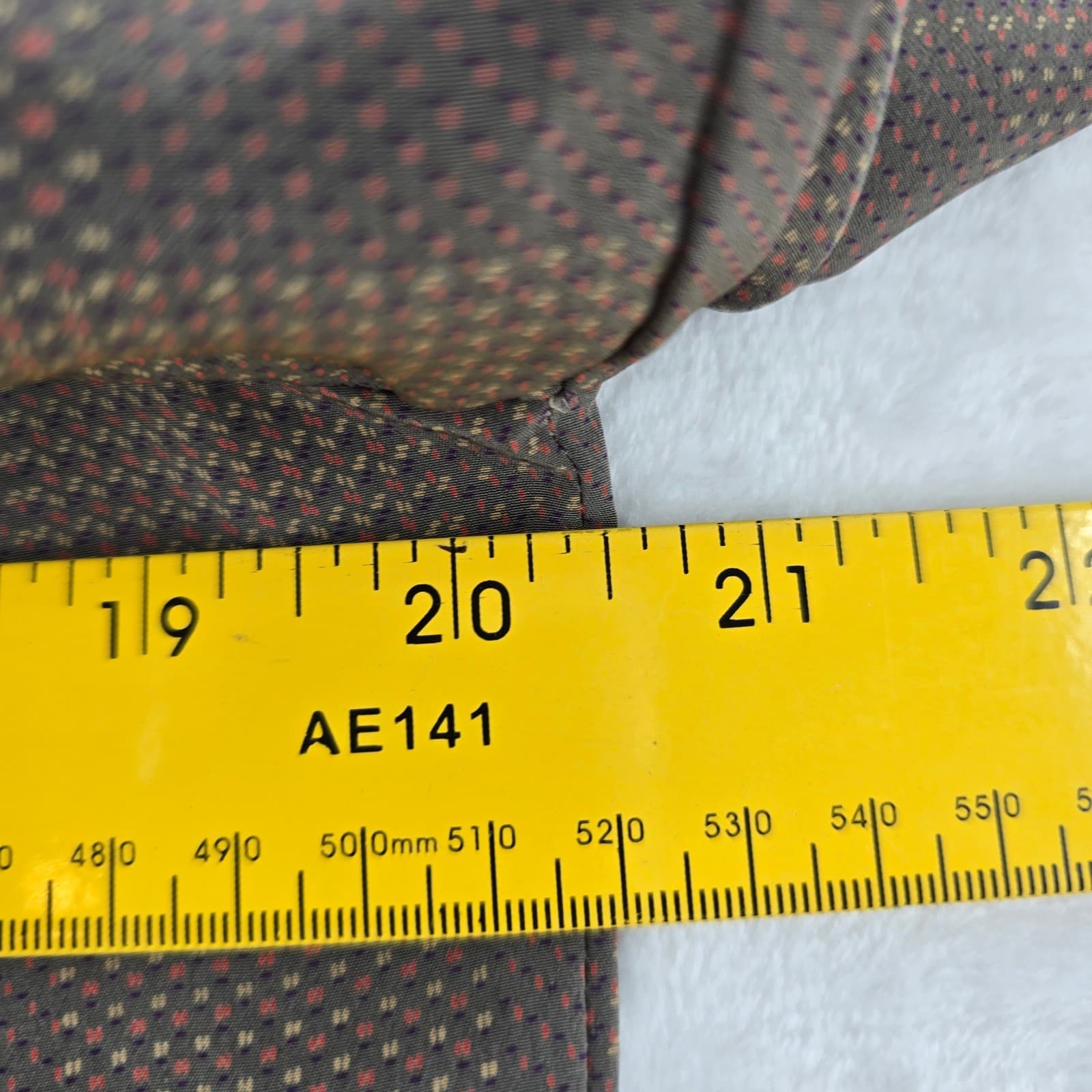 Laurence Vintage Blouse Womens Large Brown Check Mock Neck Long Sleeve L - Thumbnail 3