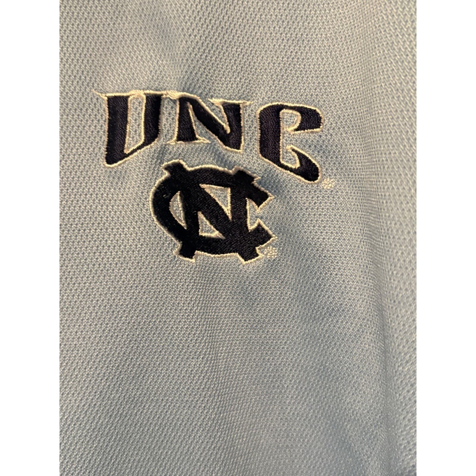 Starter Polo Mens L UNC North Carolina Tar Heels Blue NCAA Athleisure Large - Thumbnail 4