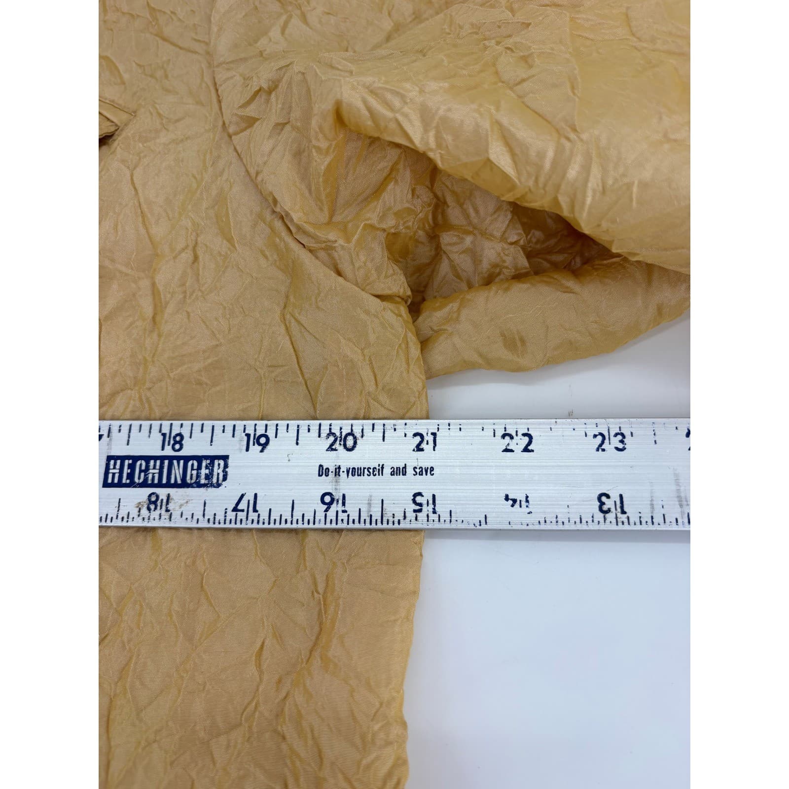 Chico's Women's Tan Crinkle Jacket Collared 3/4 Sleeve Button Front Size 2 - Thumbnail 3