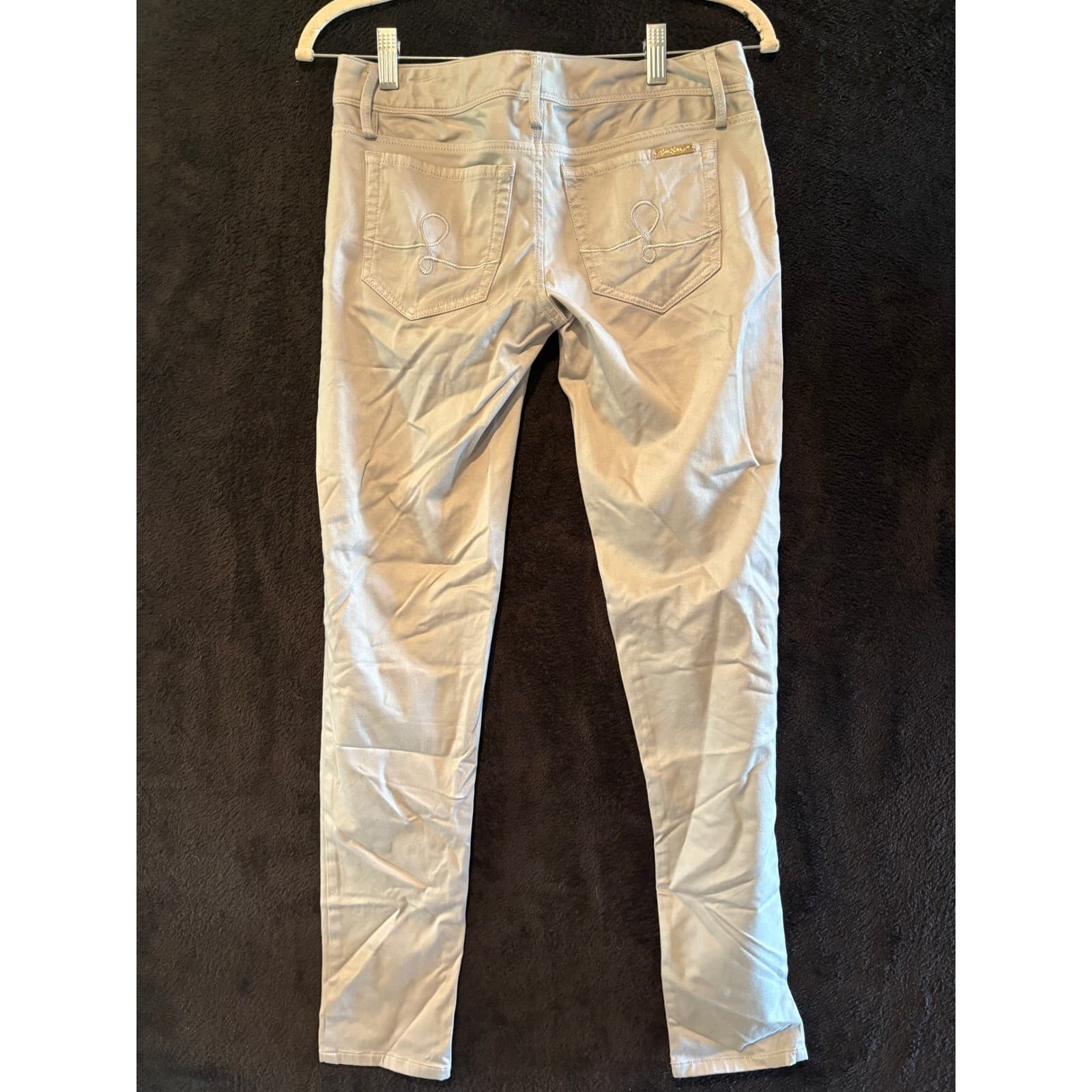 Lilly Pulitzer Worth Skinny Pants Neutral Tan Casual Trousers Size 0 - Thumbnail 8