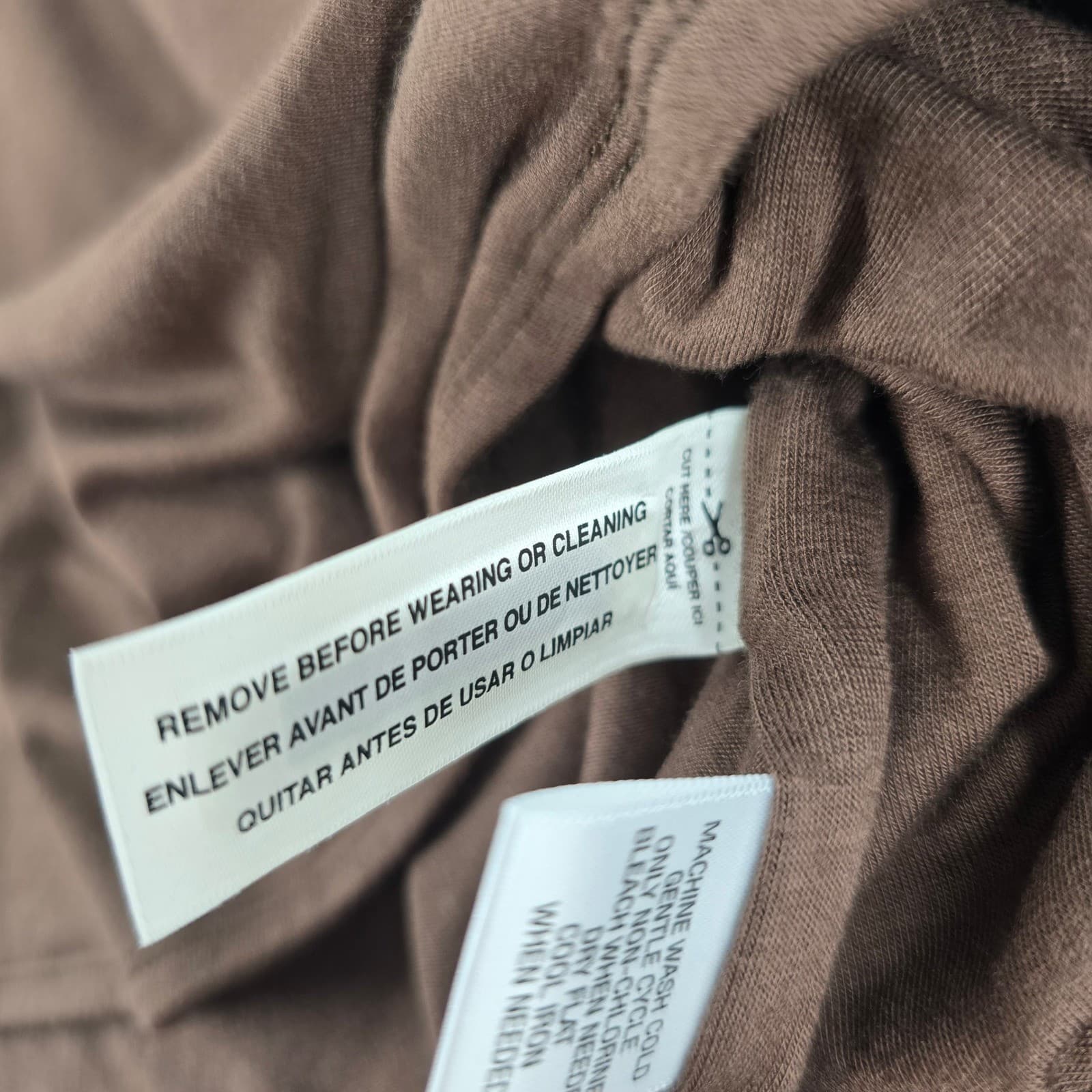 Victor Alfaro Top Womens Shirt Brown Scoop Neck Pleated Front Rayon Spandex NWT - Thumbnail 4