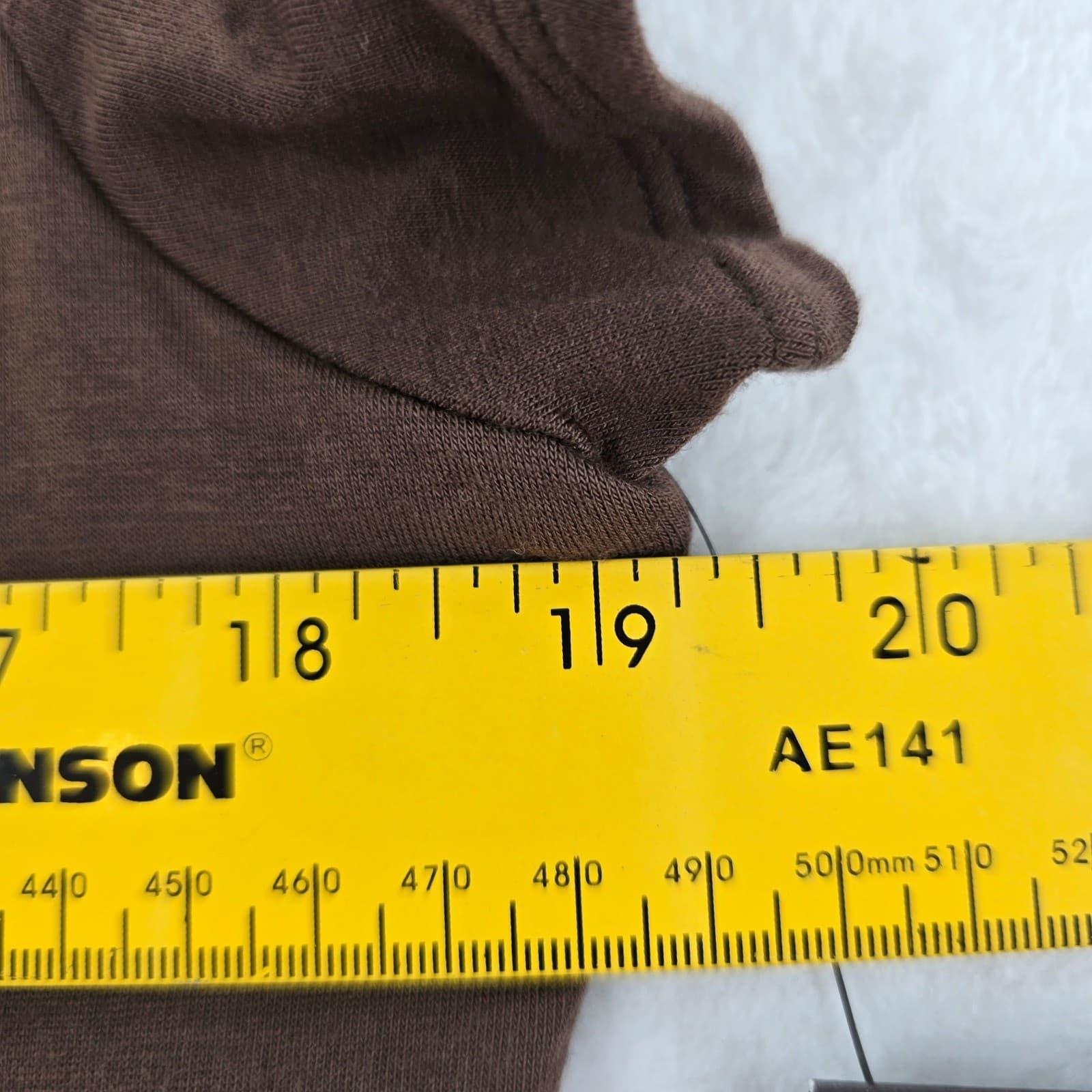 Victor Alfaro Top Womens Shirt Brown Scoop Neck Pleated Front Rayon Spandex NWT - Thumbnail 7