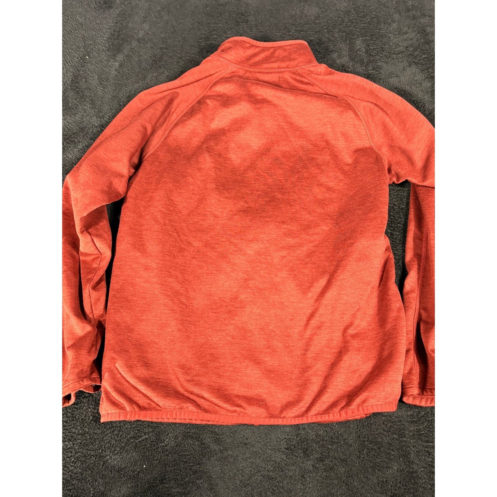 The North Face Mens Full Zip Fleece Jacket Red Heathered Medium - Thumbnail 8
