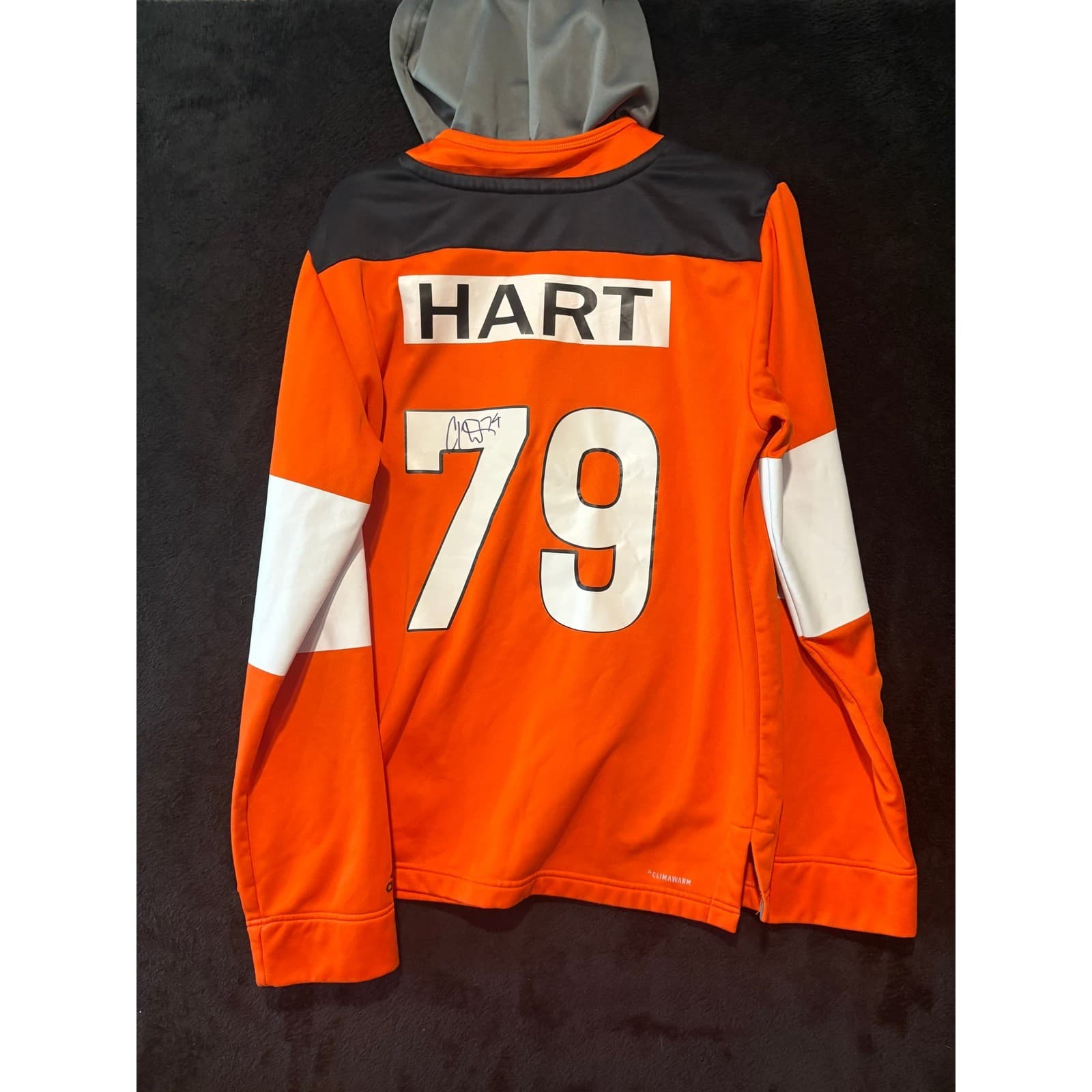 Adidas NHL Philadelphia Flyers Hoodie Pullover Sweatshirt Hockey Small - Thumbnail 7