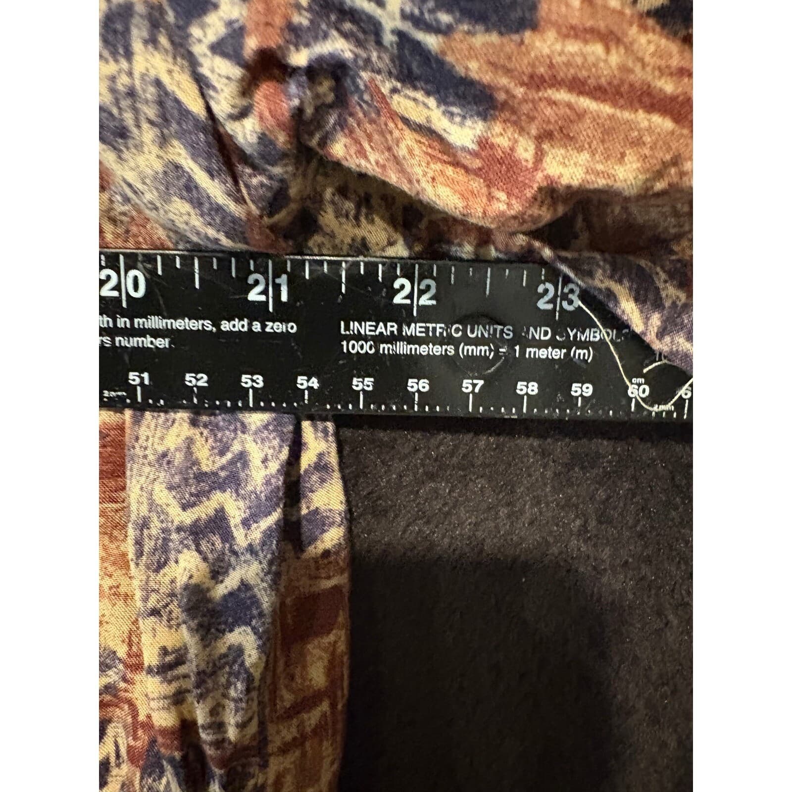 Natural Issue Abstract Print Button Up Short Sleeve Shirt Large Vintage Summer - Thumbnail 4