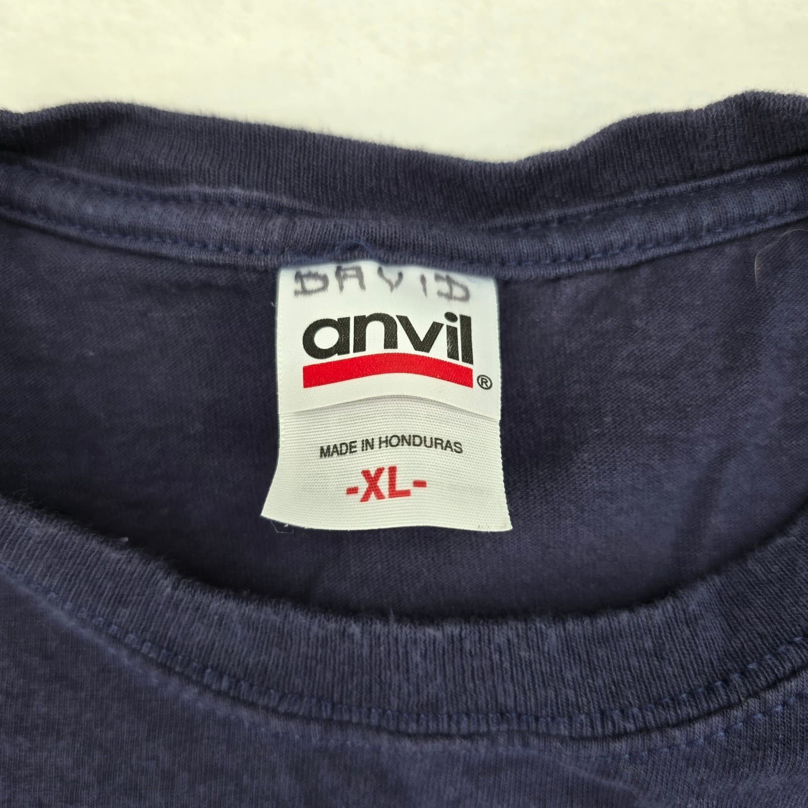 Anvil T Shirt Mens XL T-Shirt Navy Blue Shaker Village Pleasant Hill Graphic Tee - Thumbnail 3