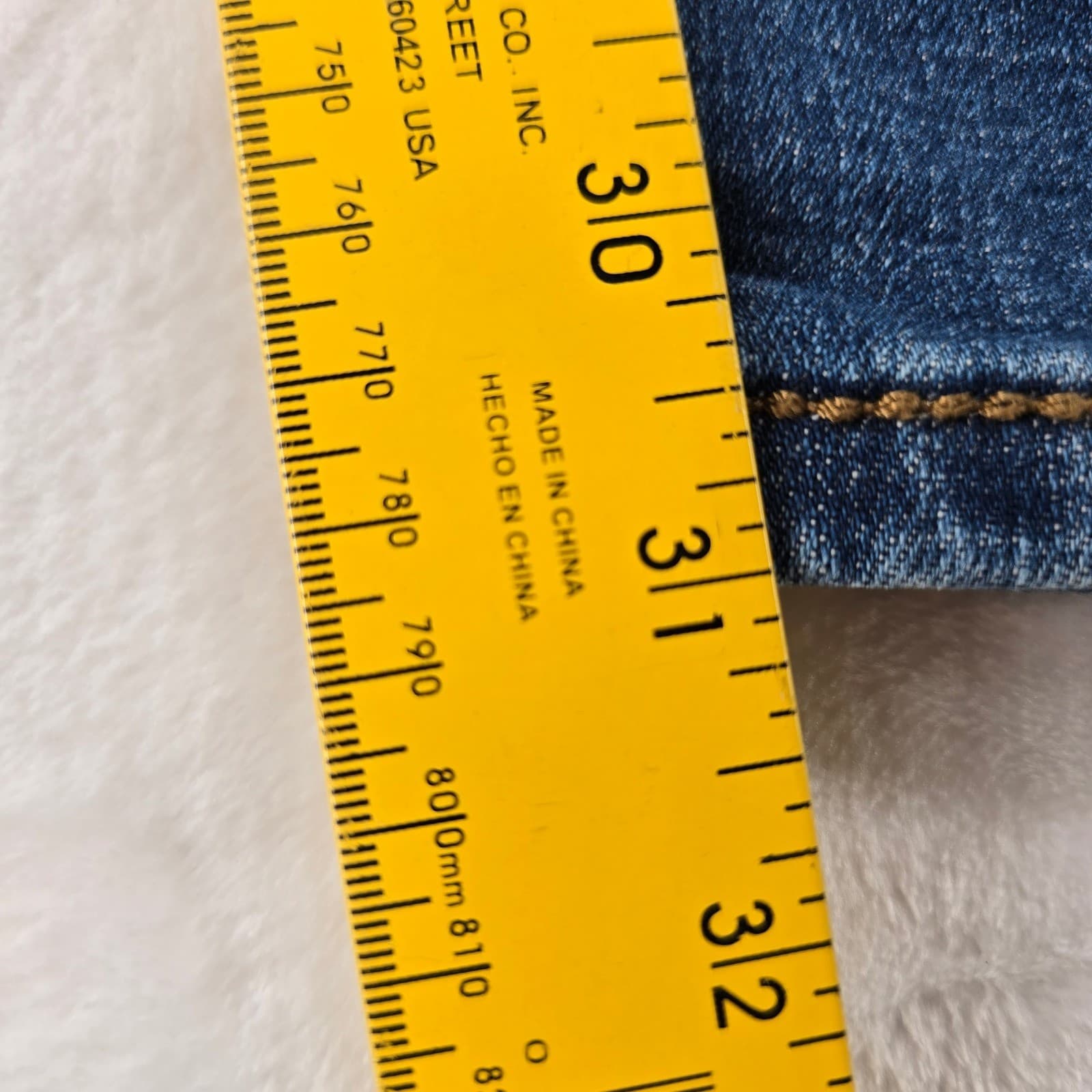 Wrangler Jeans Mens 42x32 Slim Straight Blue Retro Denim 10WLT88CW - Thumbnail 5