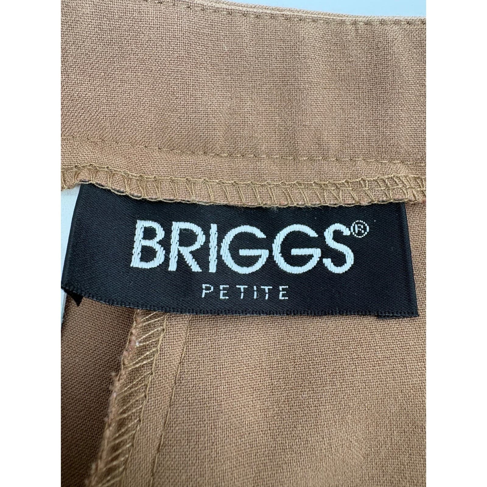 Briggs Petite Women's Brown Pleated Front Dress Pants Size 8P - Thumbnail 4