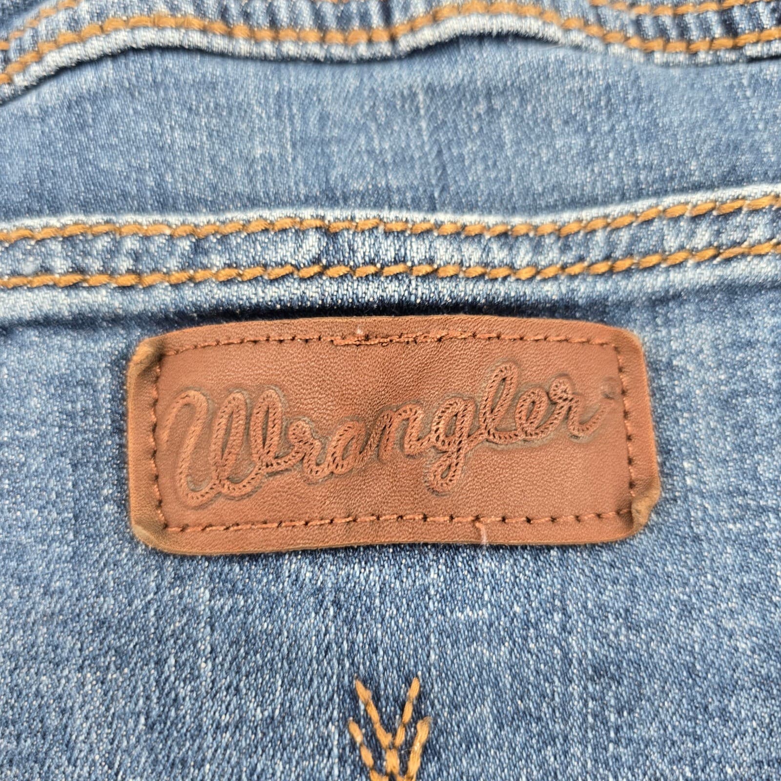 Wrangler Jeans Mens 42x32 Slim Straight Blue Retro Denim 10WLT88CW - Thumbnail 7