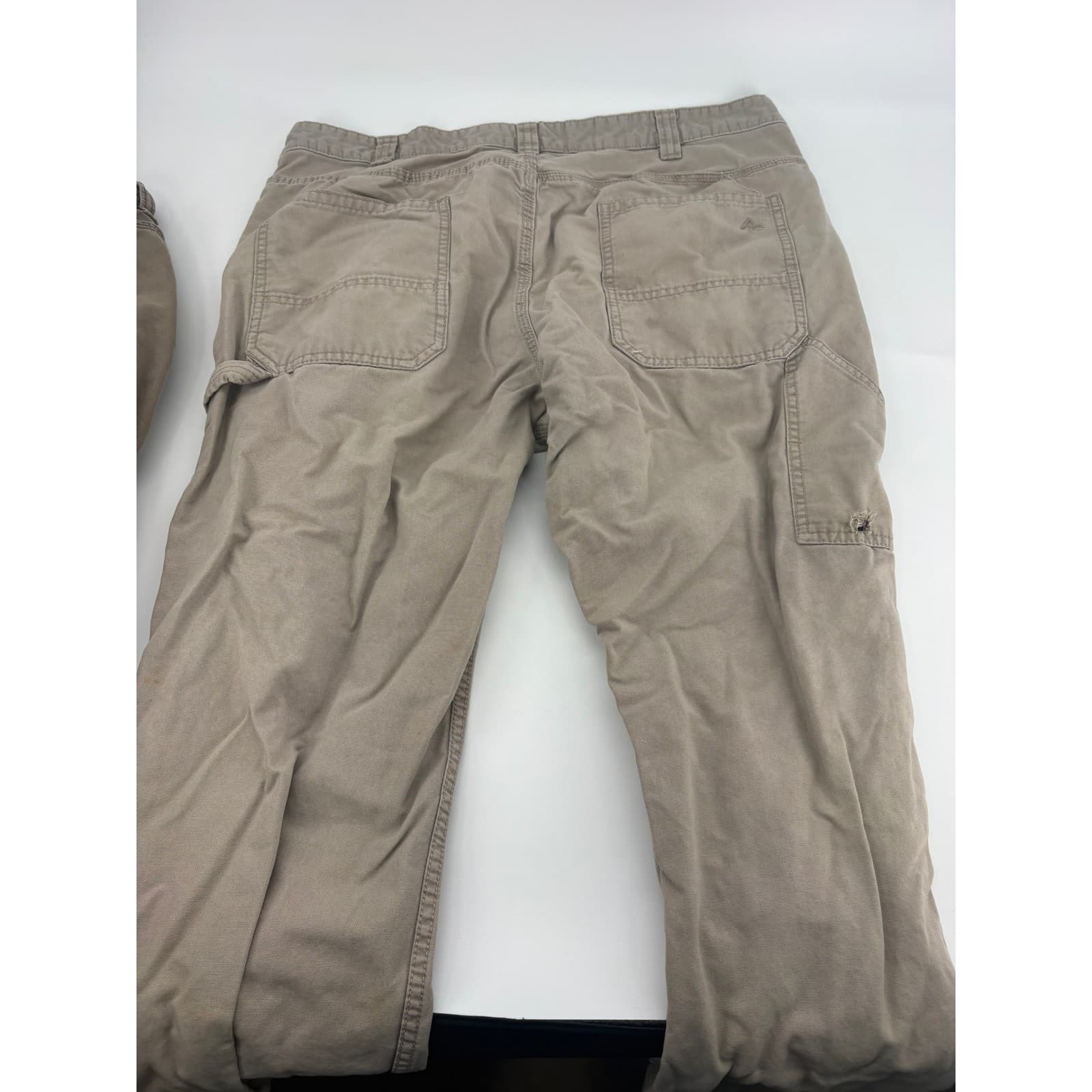 Ridgecut Utility Pants Mens 40x30 Carpenter Work Pants Tan Brown 3 Pair Bundle - Thumbnail 5
