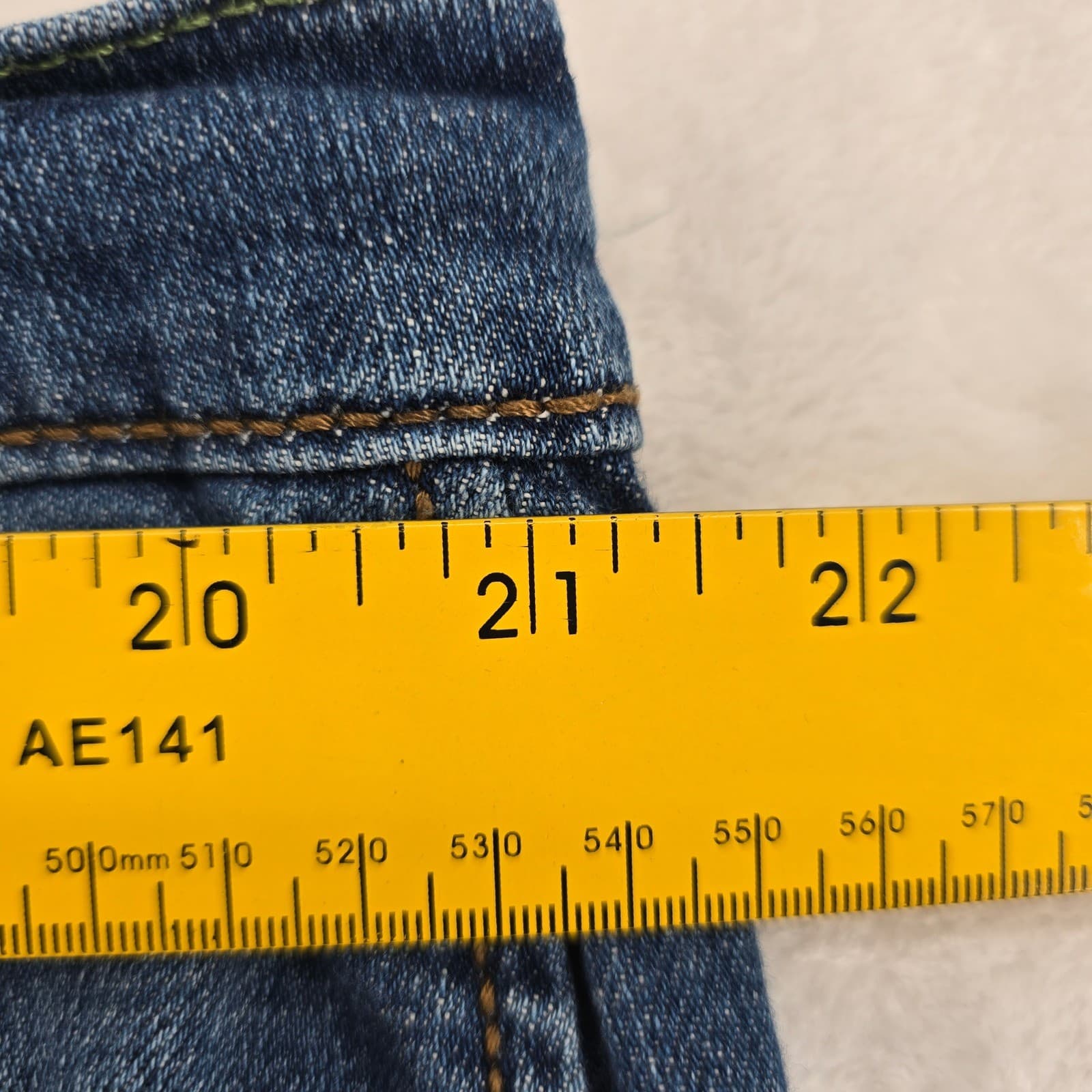 Wrangler Jeans Mens 42x32 Slim Straight Blue Retro Denim 10WLT88CW - Thumbnail 4