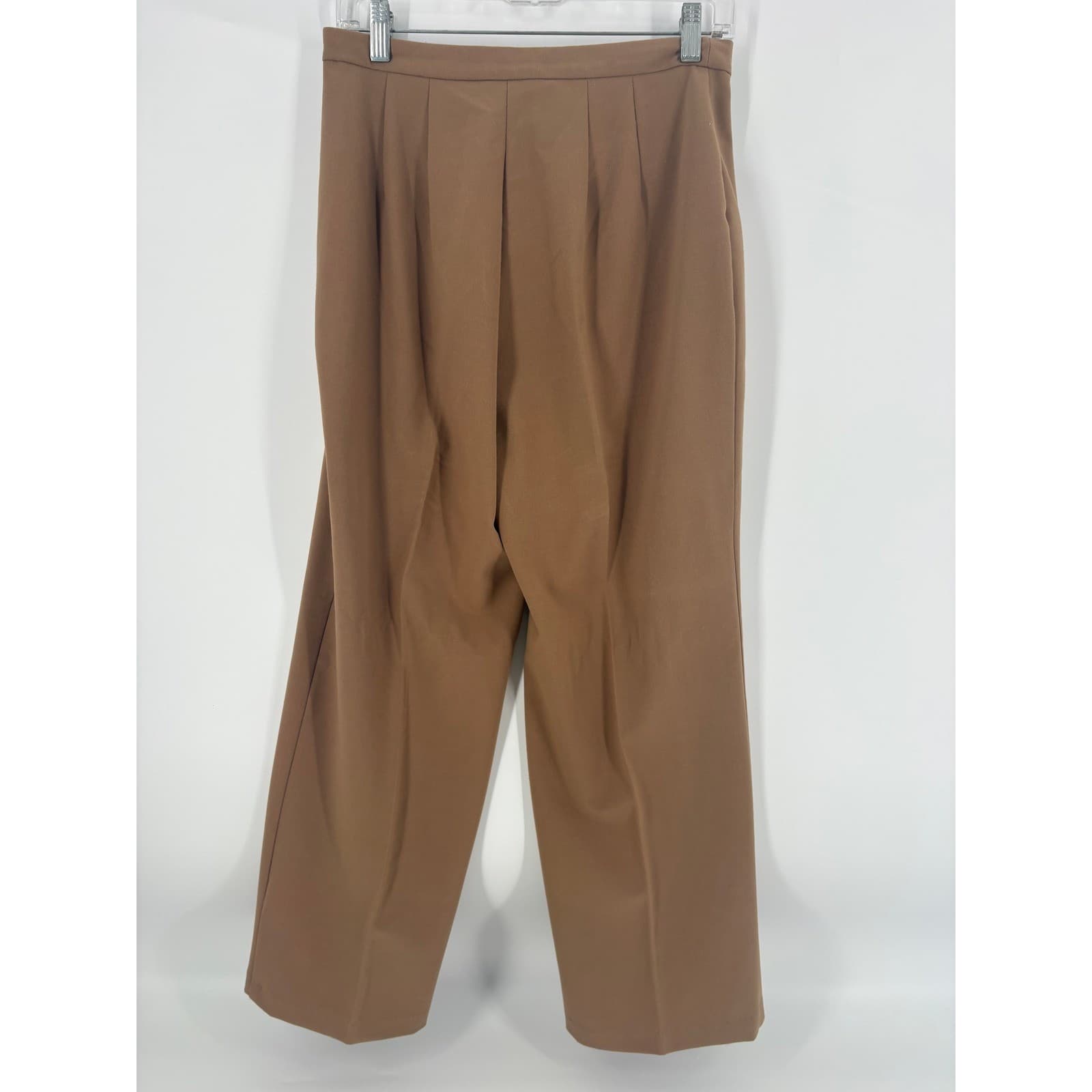 Briggs Petite Women's Brown Pleated Front Dress Pants Size 8P - Thumbnail 2