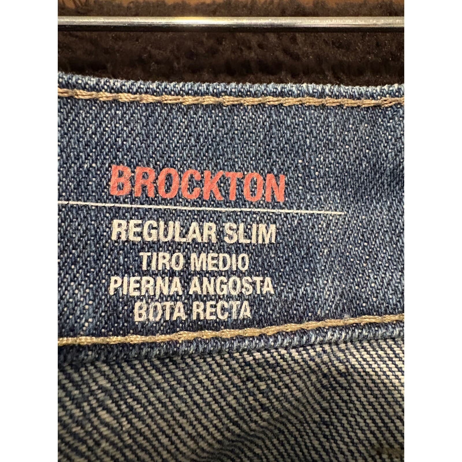 Wrangler Brockton jeans Men's 40x33 Regular Slim Medium Wash Denim - Thumbnail 3