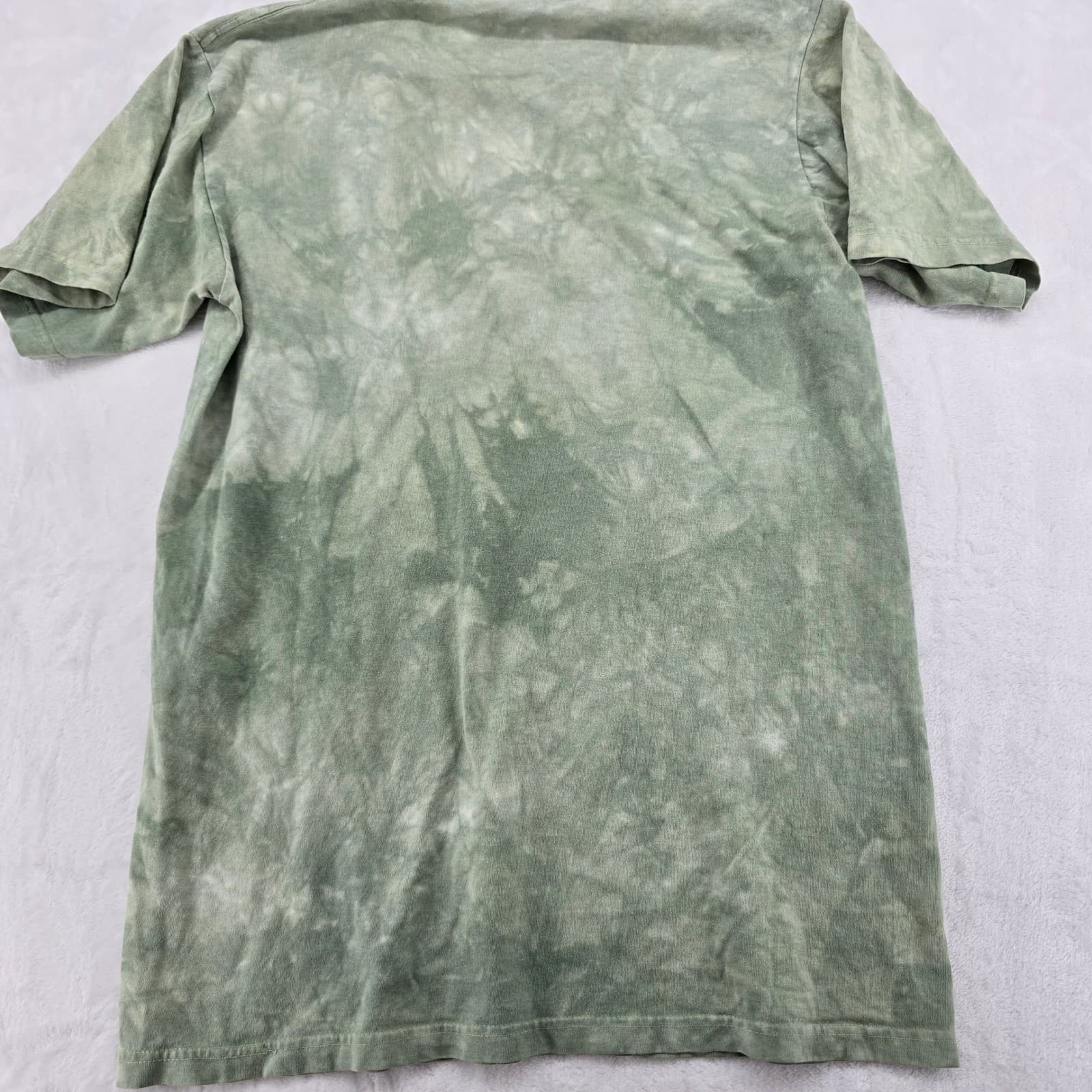 The Mountain T Shirt Mens Medium T Shirt Green Tie Dye Macaw Parrots Graphic - Thumbnail 6