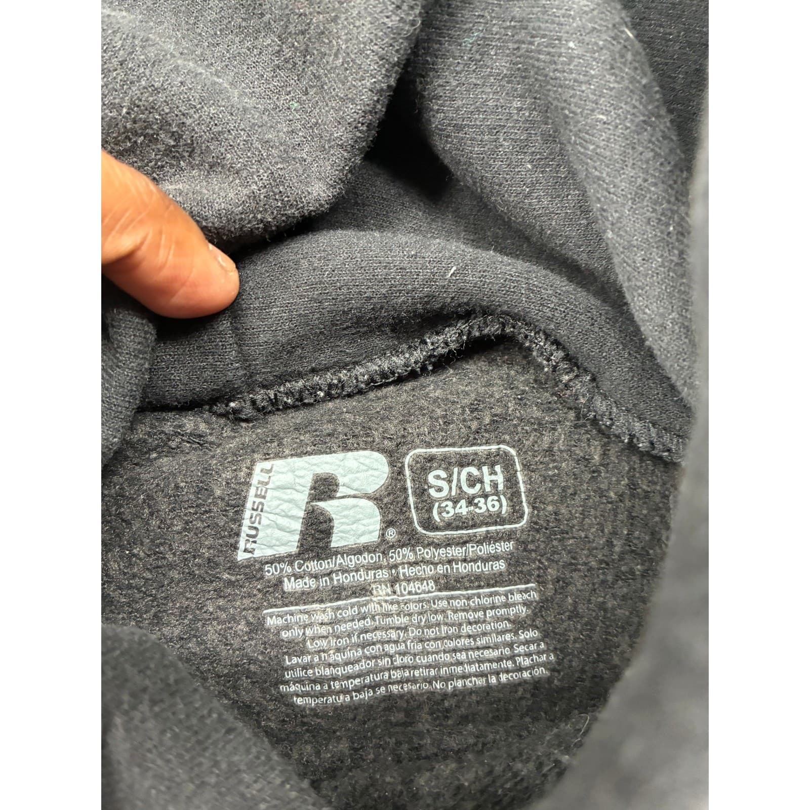 Russell Hoodie Womens S Hoodie Black App State Mountaineers College Pullover - Thumbnail 2