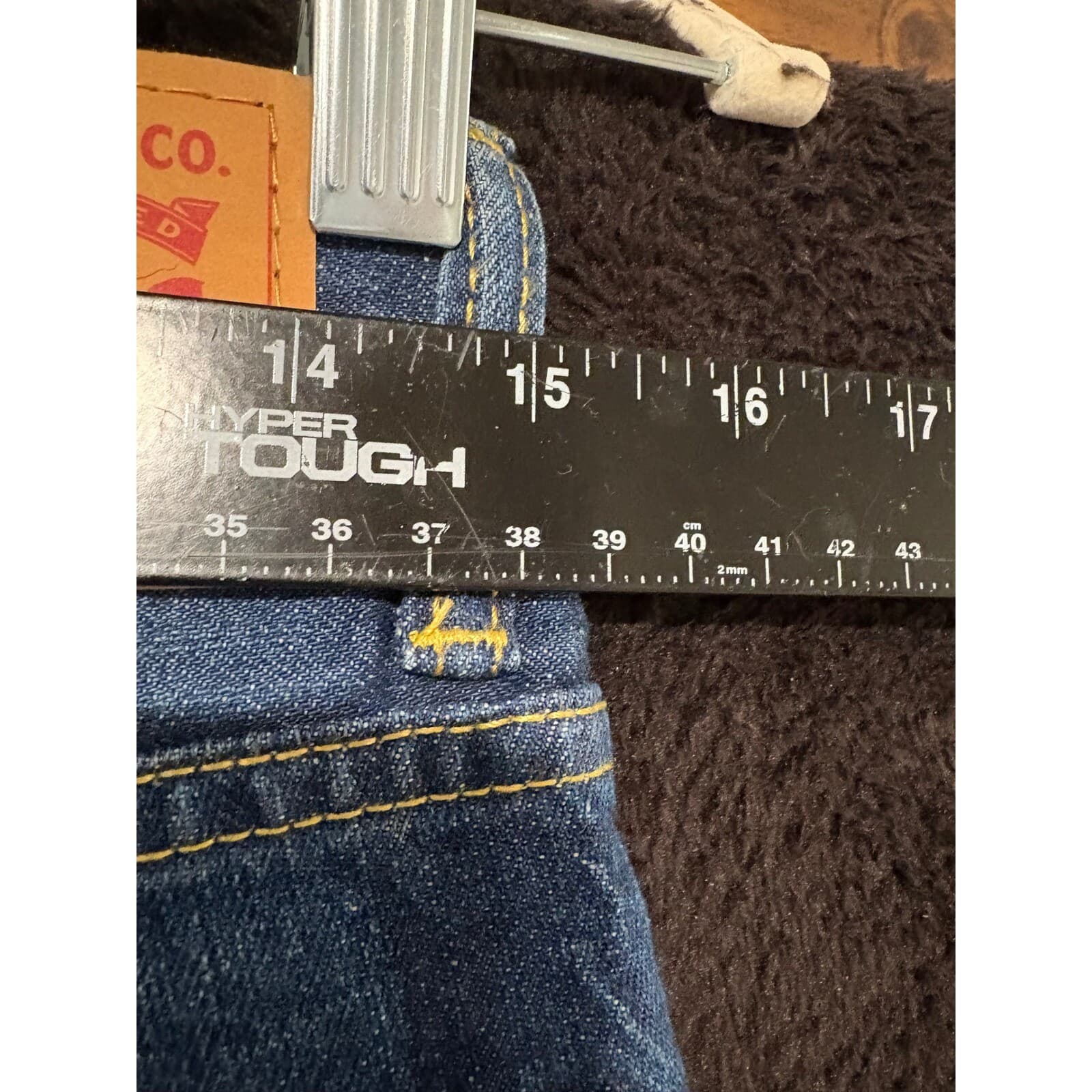 Levi's 502 Jeans Mens 32x32 Regular Taper Blue Distressed Denim Jeans NWT 32 - Thumbnail 12