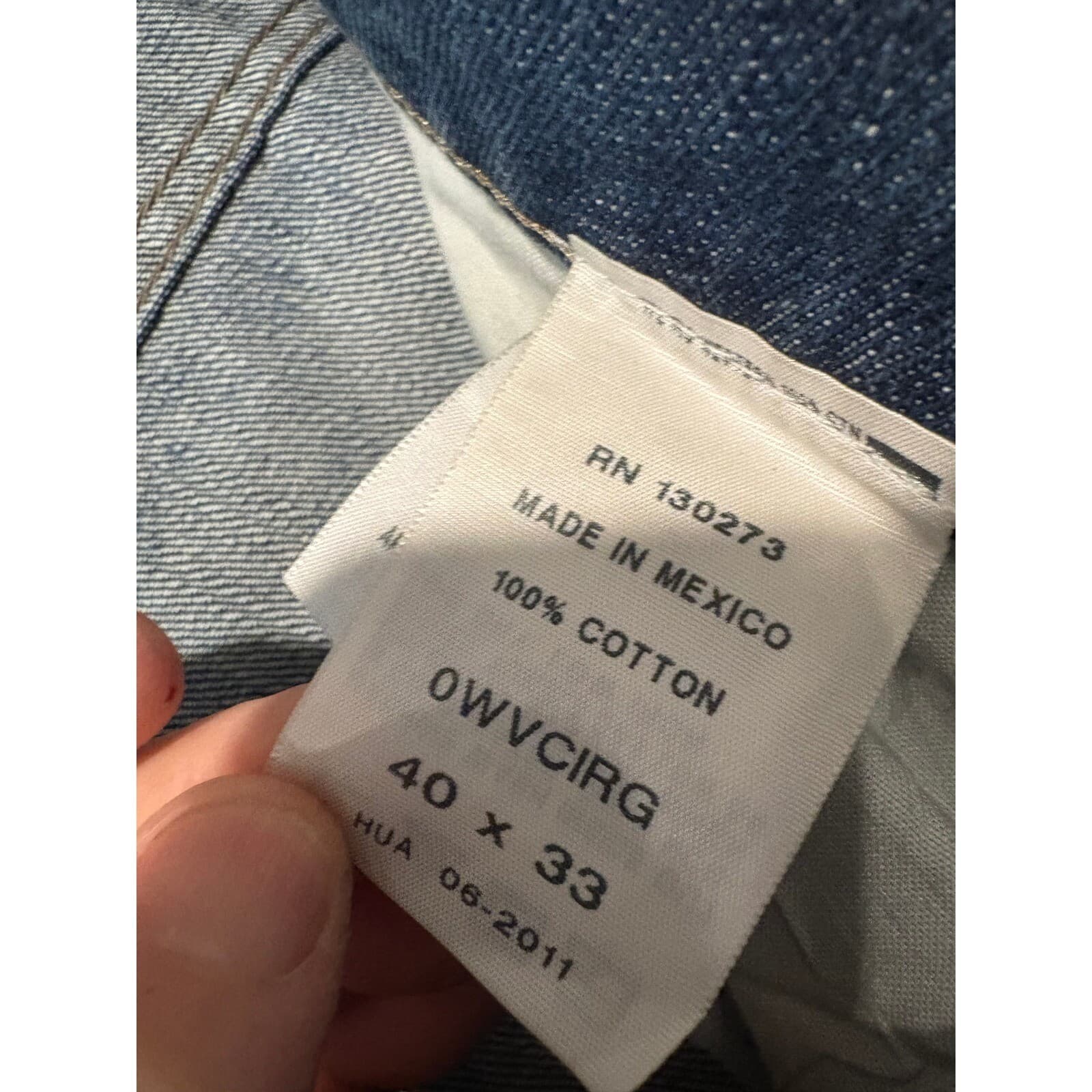 Wrangler Brockton jeans Men's 40x33 Regular Slim Medium Wash Denim - Thumbnail 4