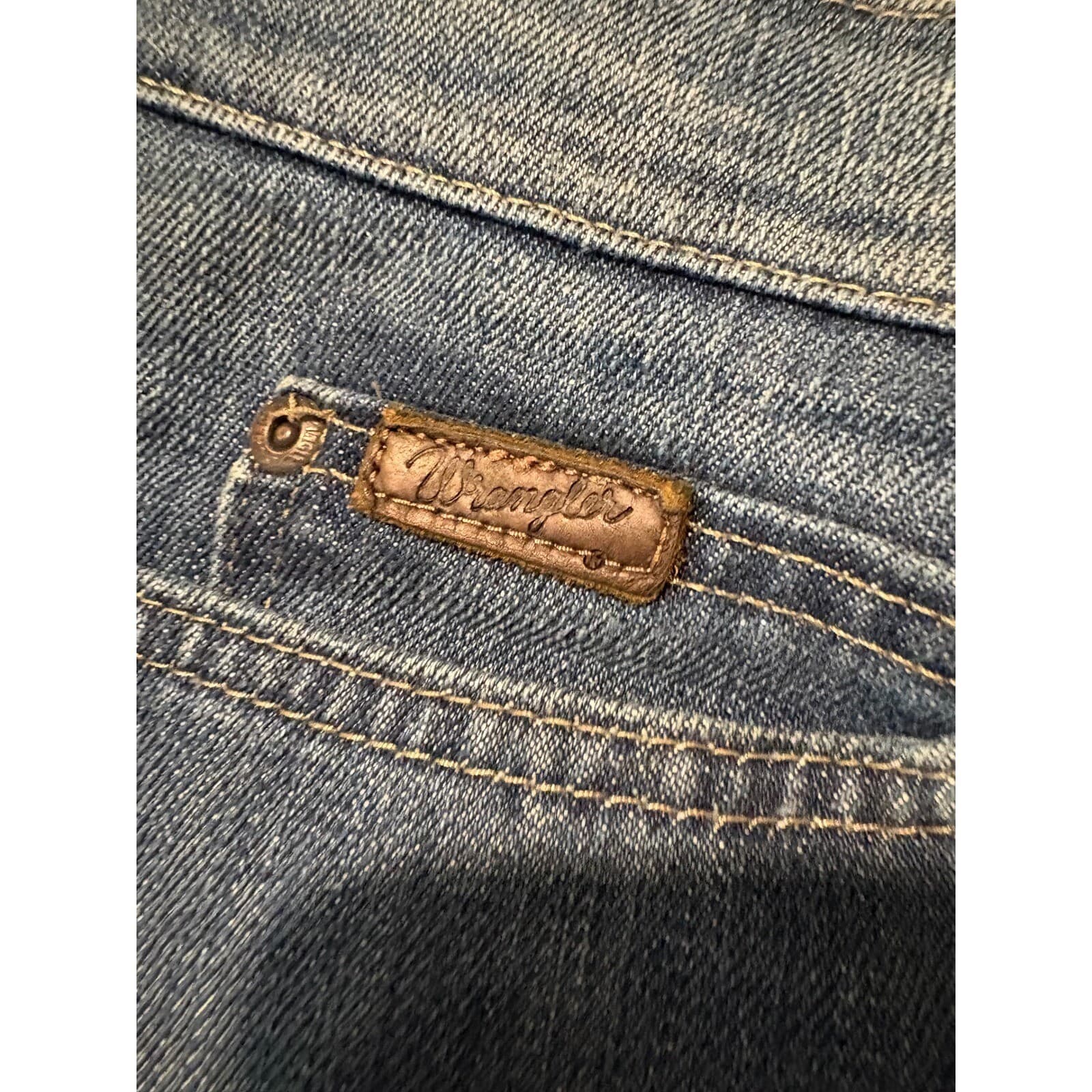 Wrangler Brockton jeans Men's 40x33 Regular Slim Medium Wash Denim - Thumbnail 5