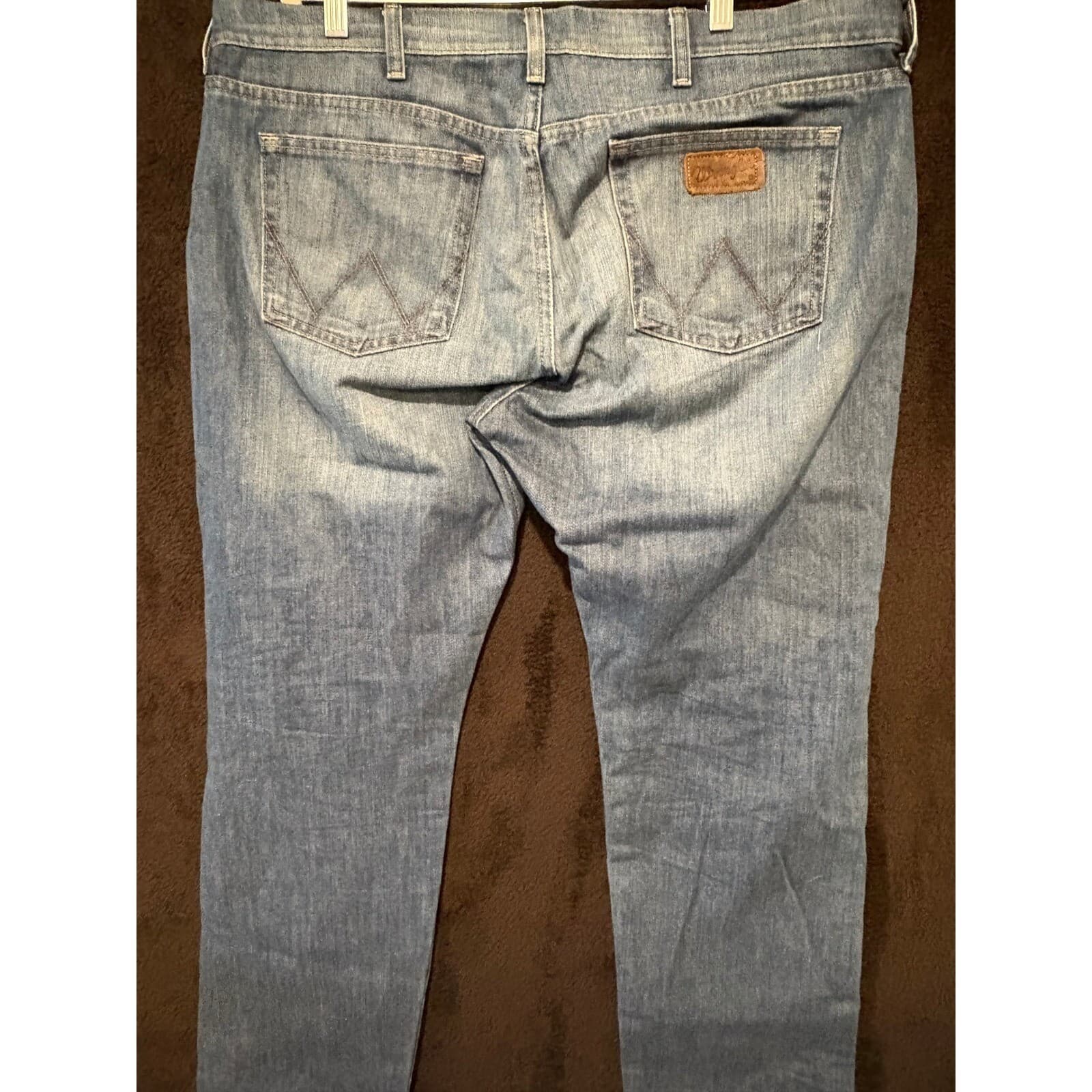 Wrangler Brockton jeans Men's 40x33 Regular Slim Medium Wash Denim - Thumbnail 8