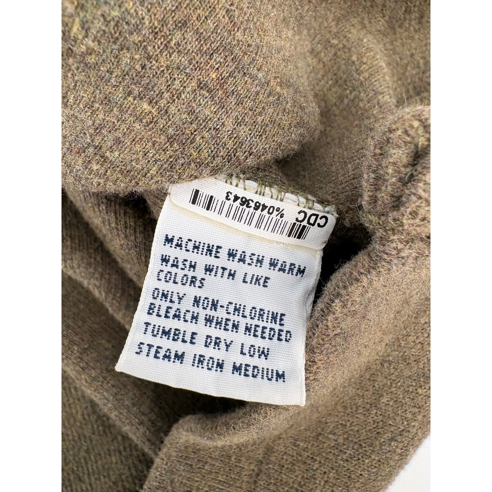 Polo Ralph Lauren Quarter Zip Mens XL Sweater Brown Cotton Orange Pony Logo - Thumbnail 4