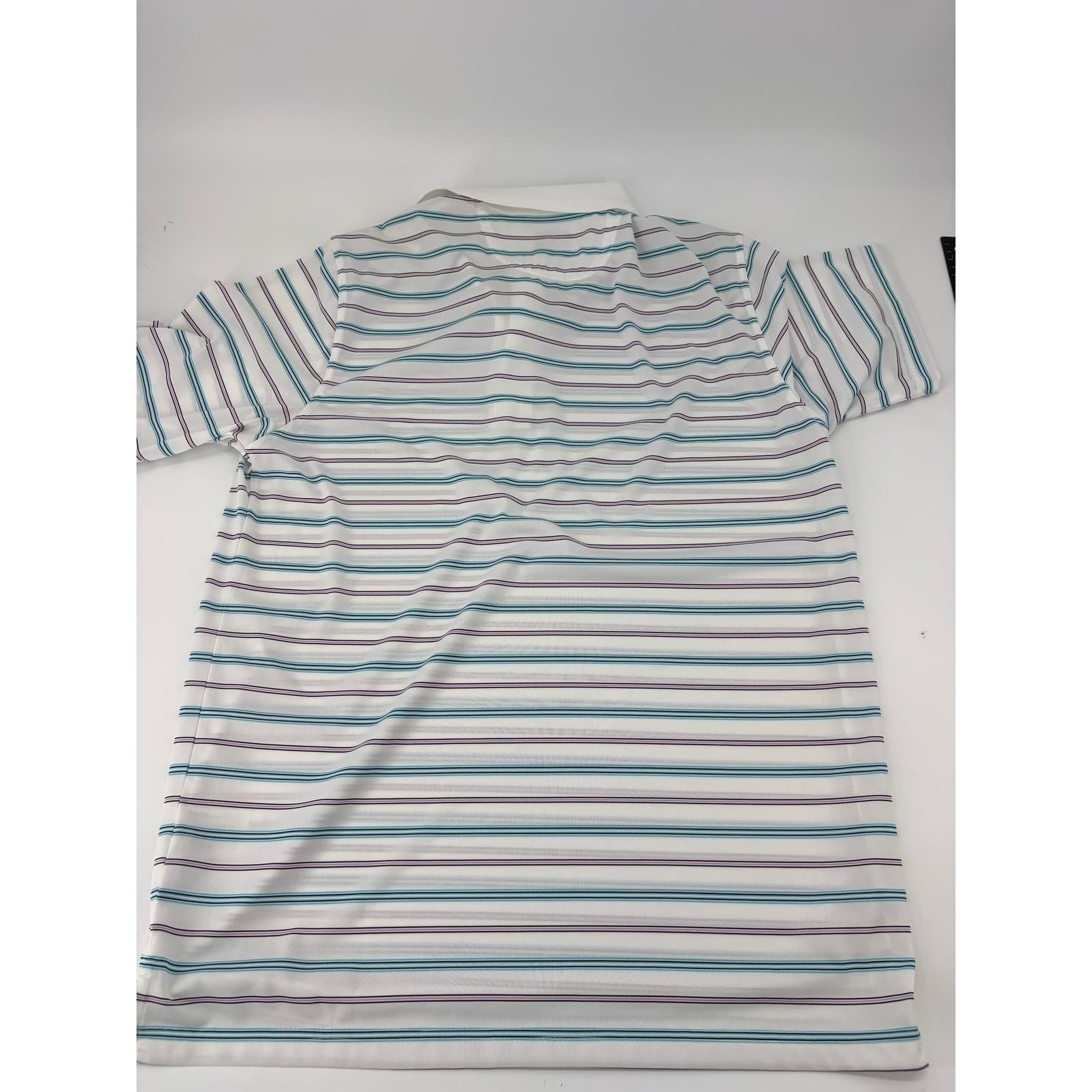 Greg Norman Polo Shirt Mens S Polo White Striped Play Dry G7XSK277 Performance - Thumbnail 8