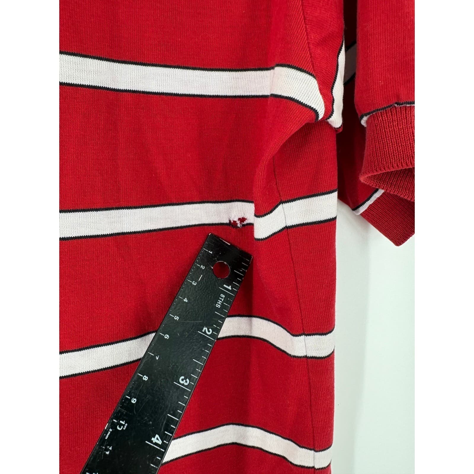 Vintage Gepner Red White Striped Polo Shirt South Carolina Gamecocks Women M USA - Thumbnail 6