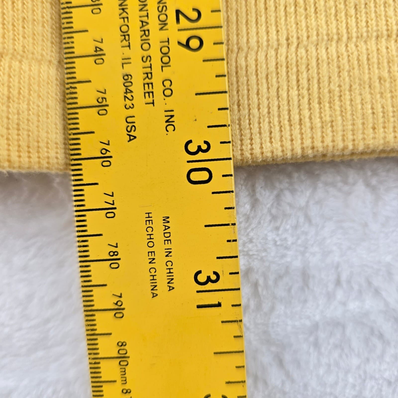 Polo Ralph Lauren Pullover Mens XXL Sweater Yellow 1/4 Zip Cotton Ribbed - Thumbnail 7