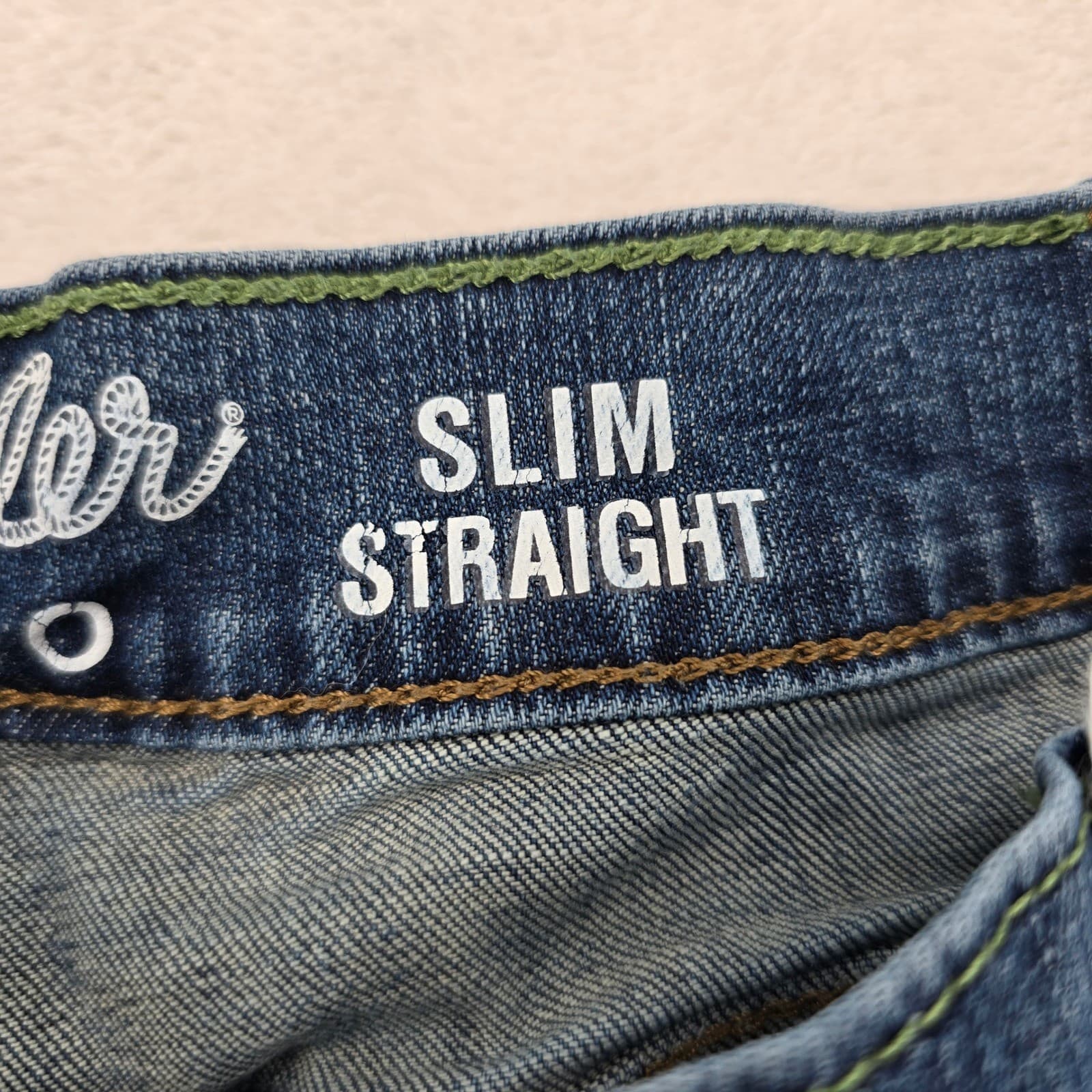 Wrangler Retro Mens 42x32 Jeans Blue Slim Straight Stretch Denim 10WLT88BZ - Thumbnail 3