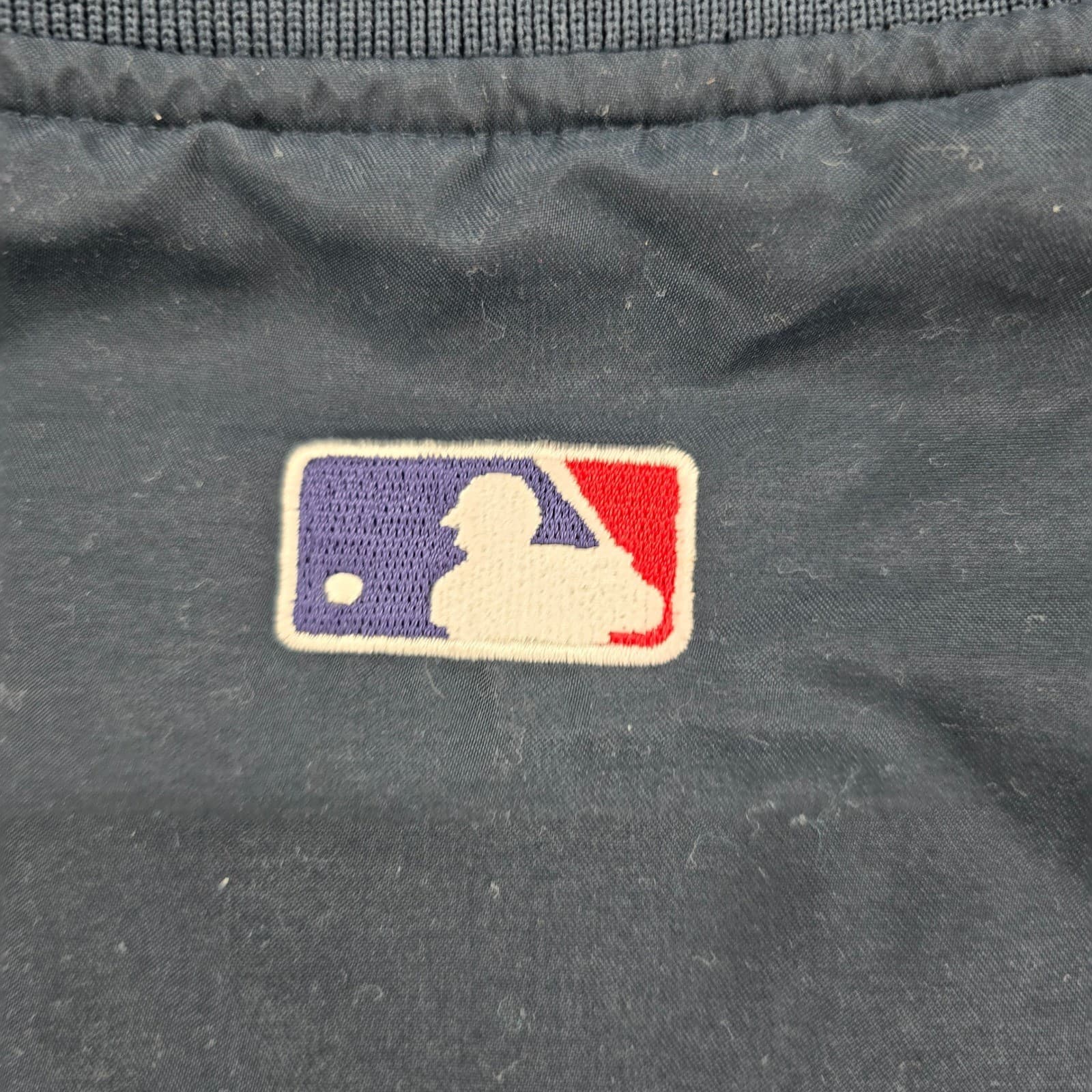 Majestic NY Yankees Mens XXL Pullover Navy Blue MLB Quarter Zip Jacket - Thumbnail 10