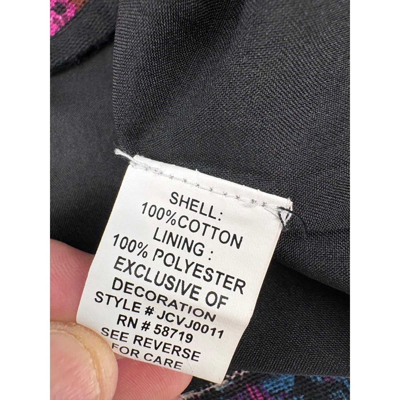 Choices Women's L Geometric Print Button Up Jacket Multi Color - Thumbnail 9